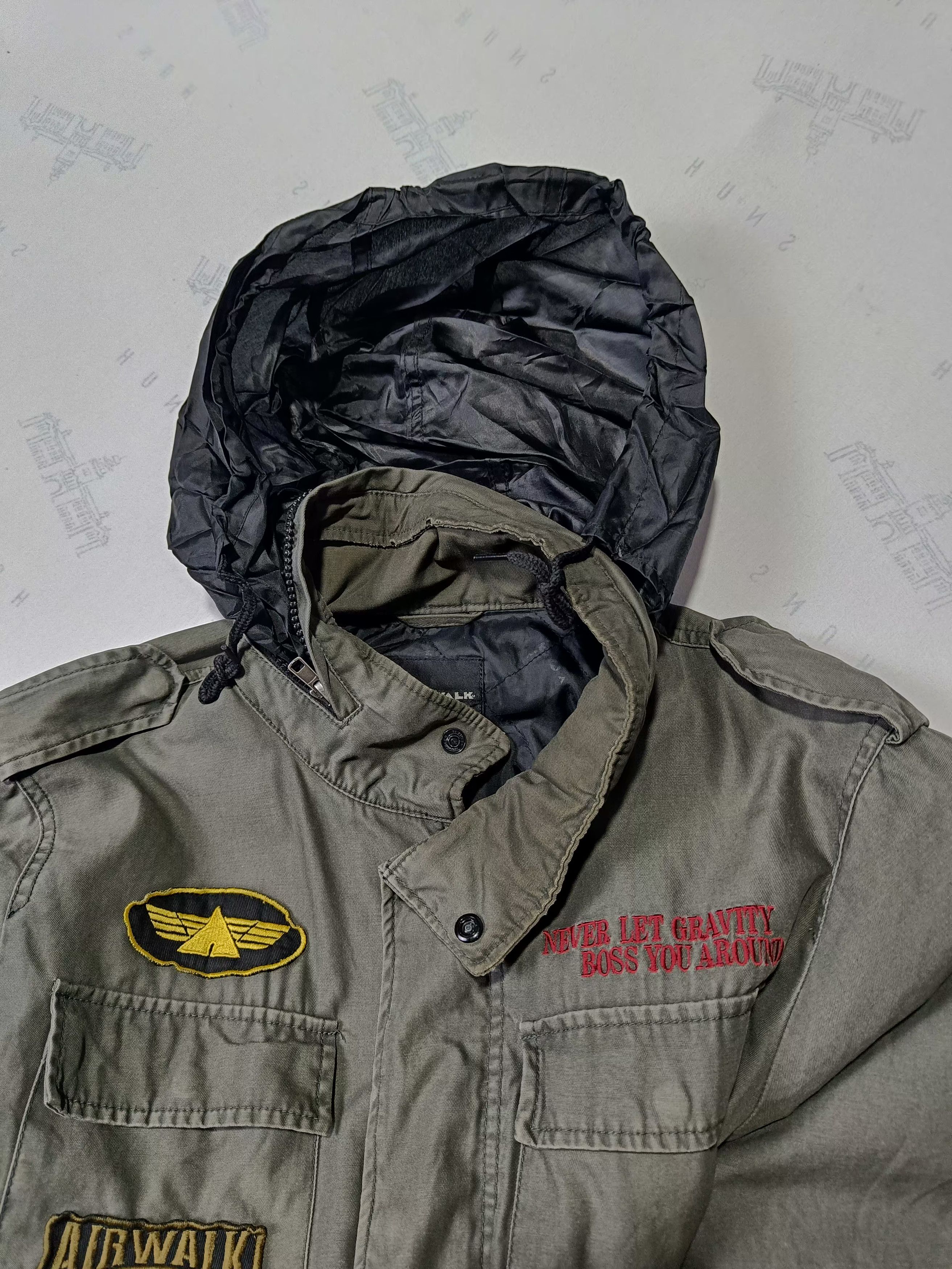 Airwalk Vintage AIRWALK M65 Military Patches Jacket Size US L / EU 52-54 / 3 - 15 Thumbnail