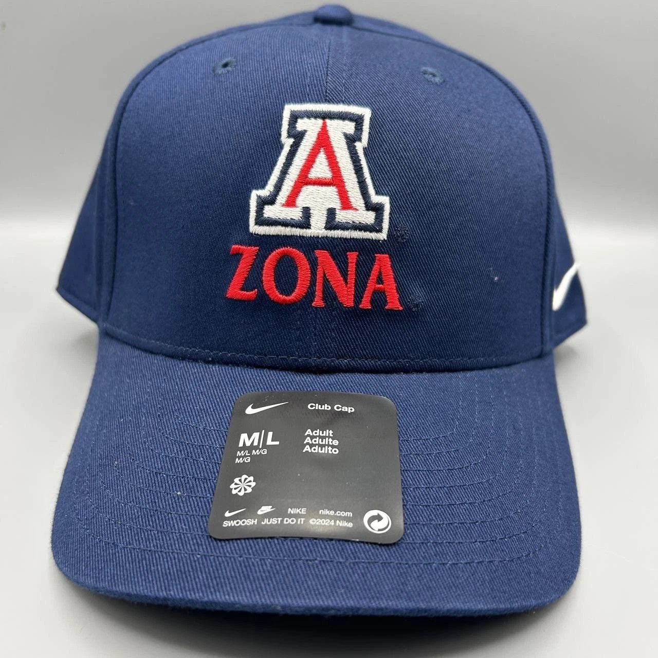 Nike Arizona Wildcats x Nike Club Hat M-L Strap Back Cap Cotton Size ONE SIZE - 1 Thumbnail