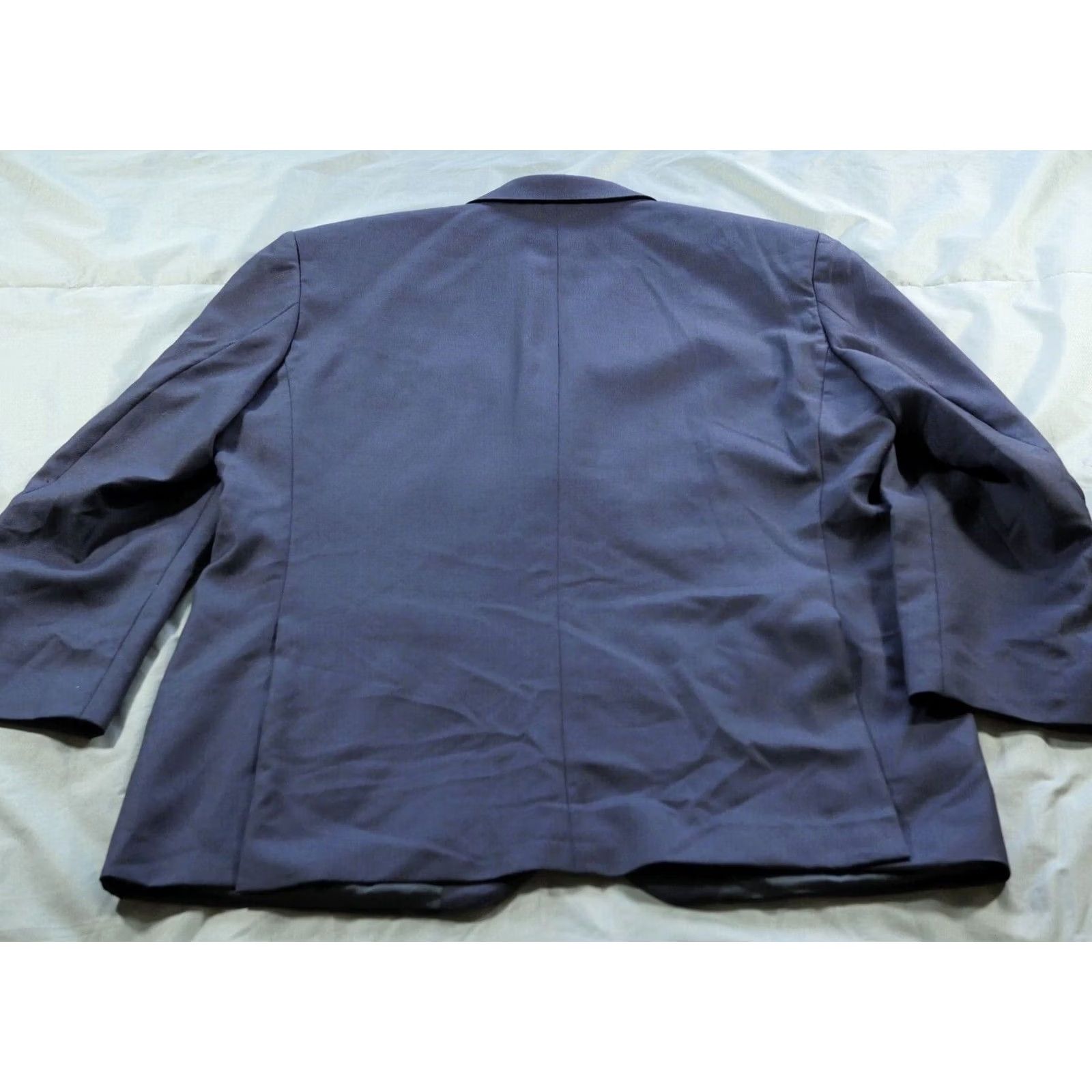 Vintage Caracciolo Blazer Mens 44 Blue Loro Piana Super 100 Fit Wool Blue Buttons Size 44R - 2 Thumbnail