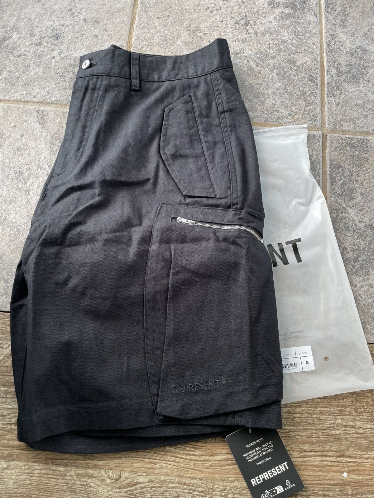 Represent Clo. Represent Clo Workshop Shorts Black Size Medium Size US 32 / EU 48 - 2 Thumbnail