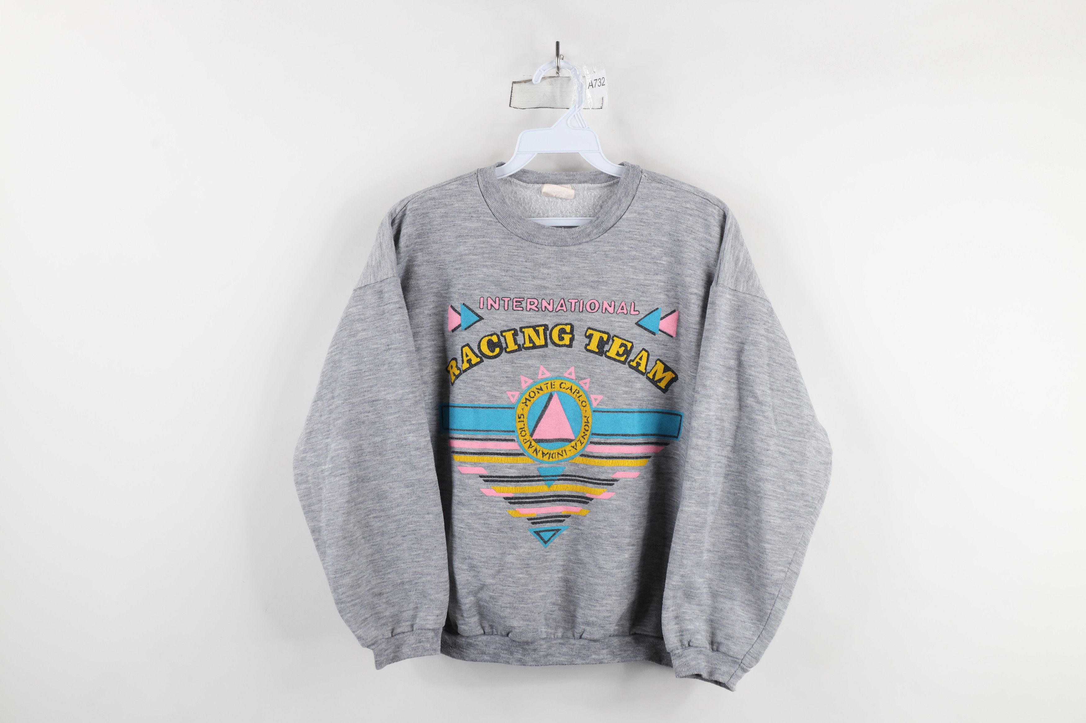 Vintage Vintage 80s International Racing Carlo Monza Sweatshirt F1 Size S / US 4 / IT 40 - 1 Thumbnail