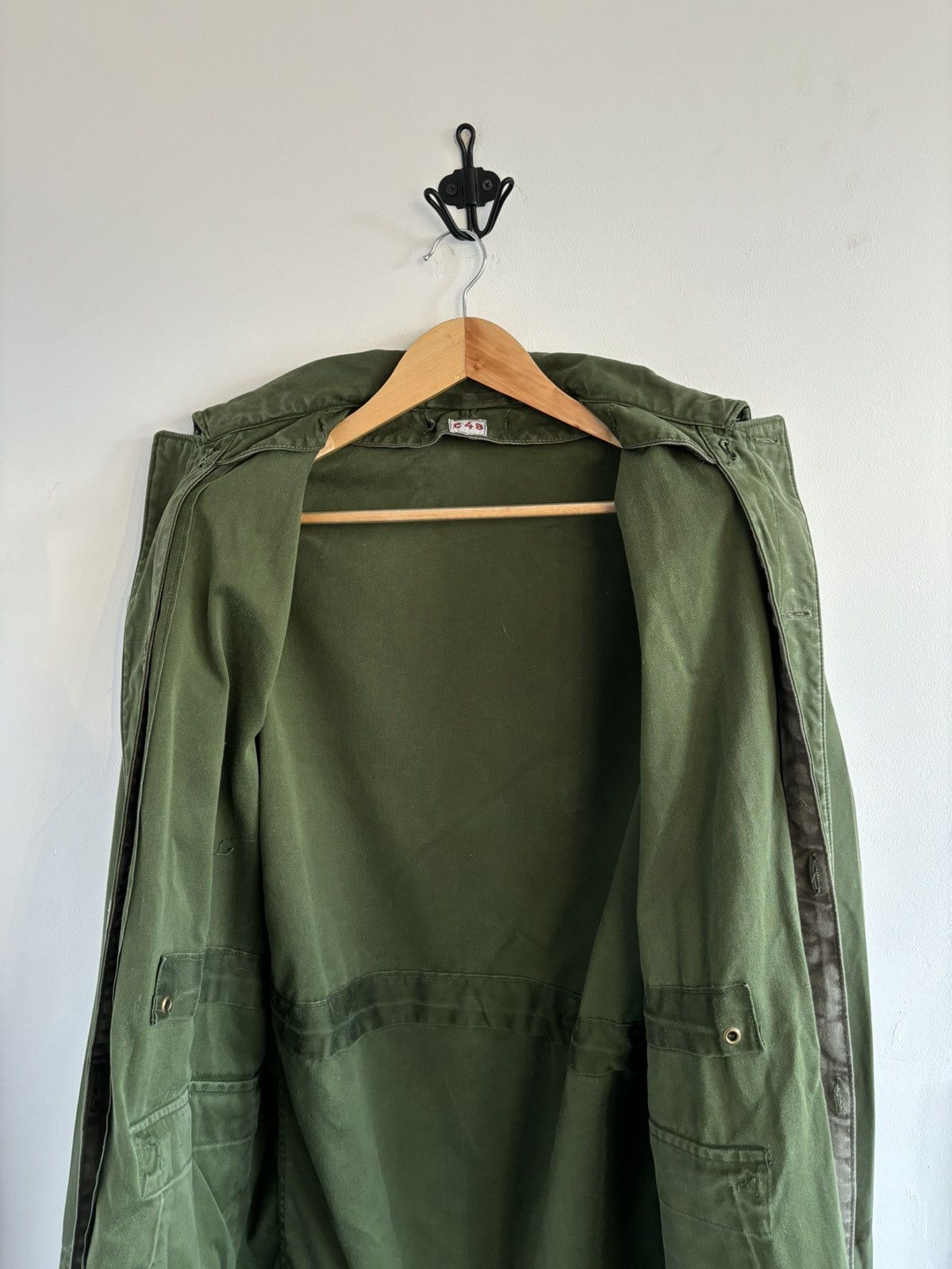 Japanese Brand × Vintage Vintage 60s Swedish Army Military M-59 Field Coat Size US M / EU 48-50 / 2 - 11 Thumbnail