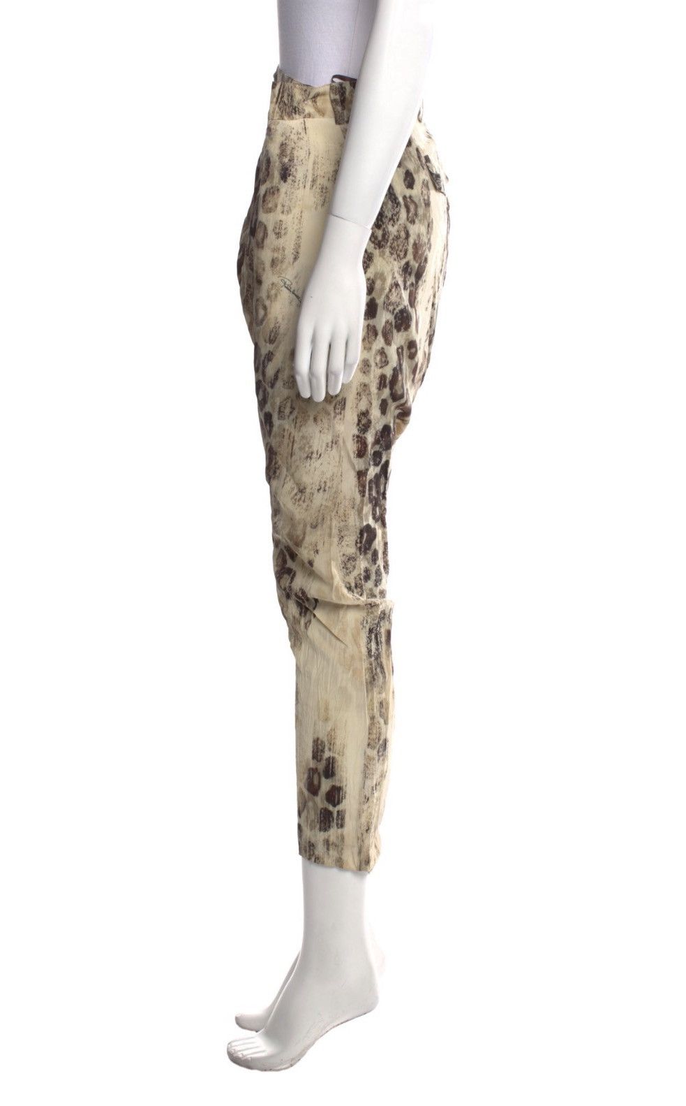 Roberto Cavalli Roberto Cavalli Silk Skinny Leg Pants Size 29" - 2 Thumbnail