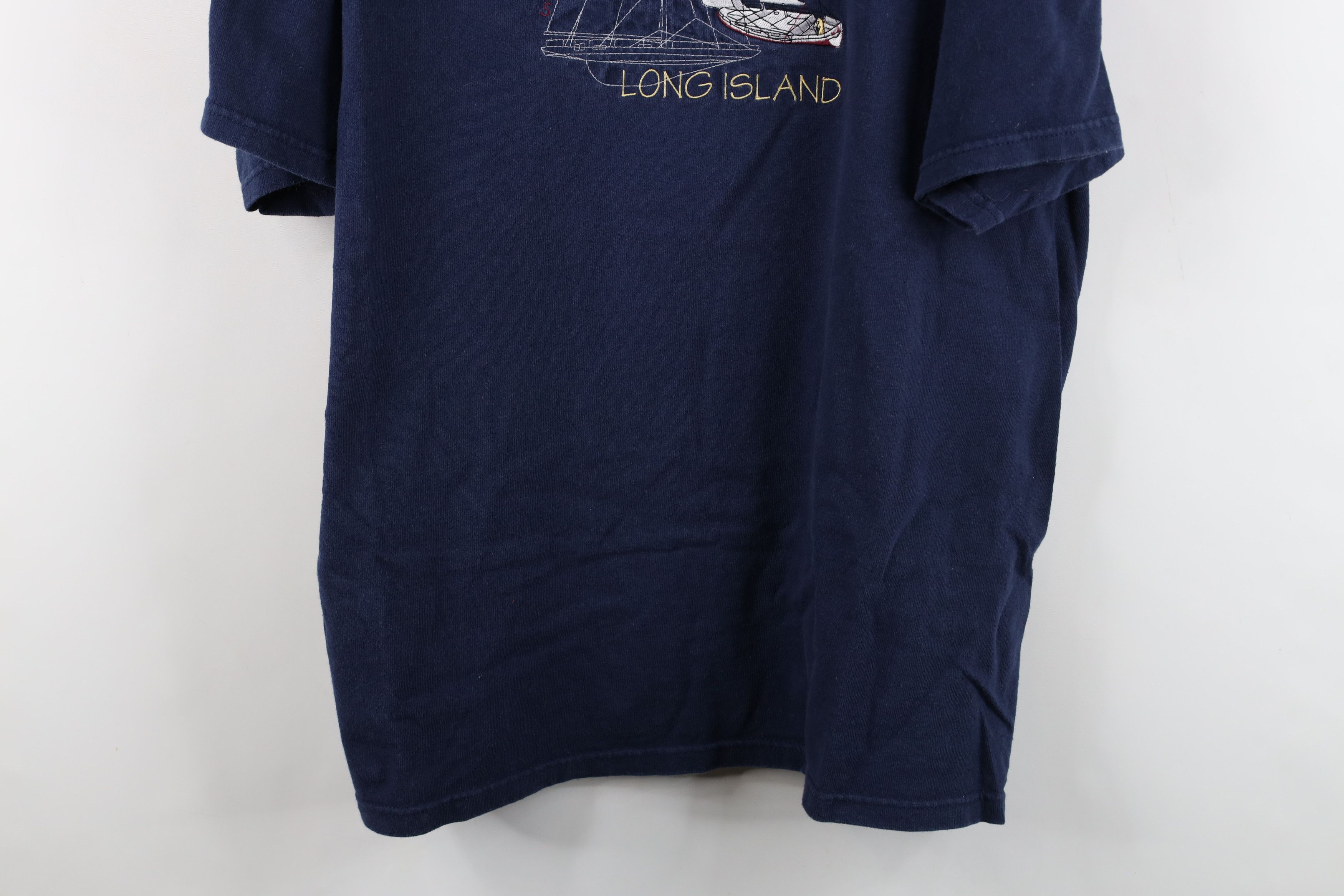 Vintage Vintage 90s Heavyweight Long Island Sailboat Sailing T-Shirt Size US XXL / EU 58 / 5 - 3 Thumbnail