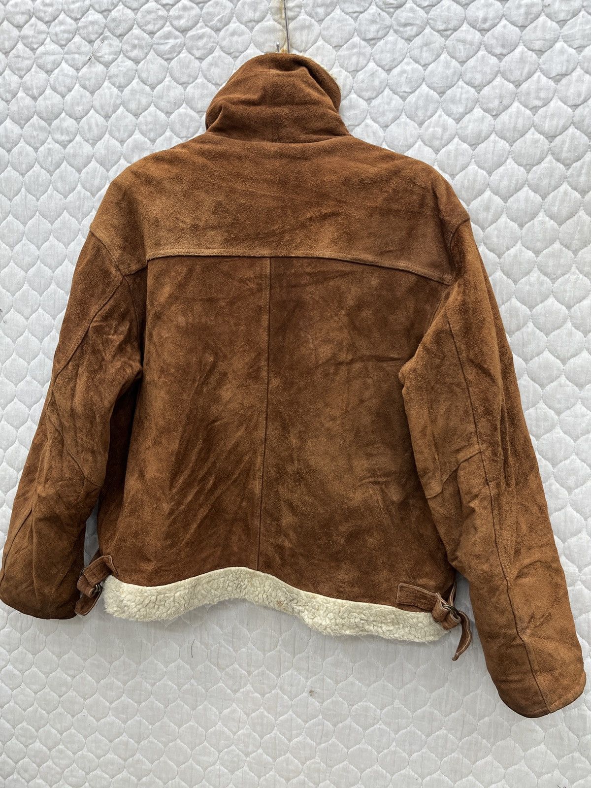 Vintage 🔥🔥🔥ARCHIVE CREATION CUBE LEATHER SHEARLING JACKET Size US L / EU 52-54 / 3 - 5 Thumbnail