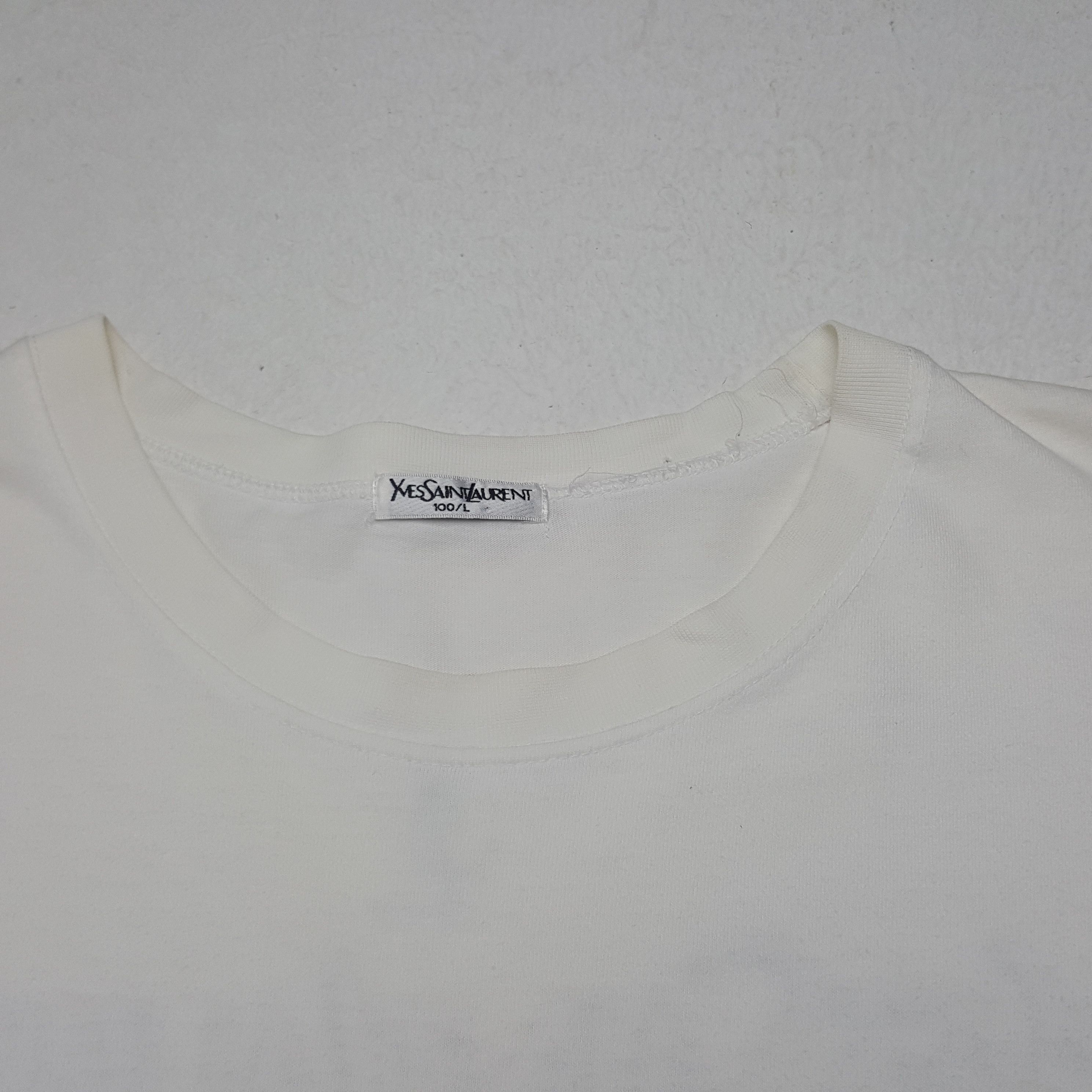 Vintage × Yves Saint Laurent Vintage Yves Saint Laurent Italian Brand Tshirt Size US L / EU 52-54 / 3 - 5 Thumbnail