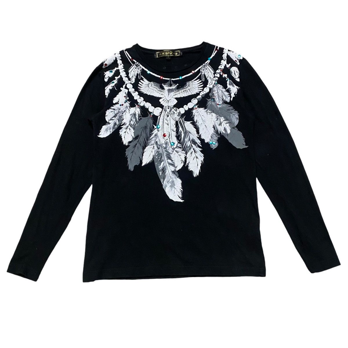 Japanese Brand LIQUID BOY Feather Trompe Loeil Shirt longsleeve Size US M / EU 48-50 / 2 - 1 Thumbnail
