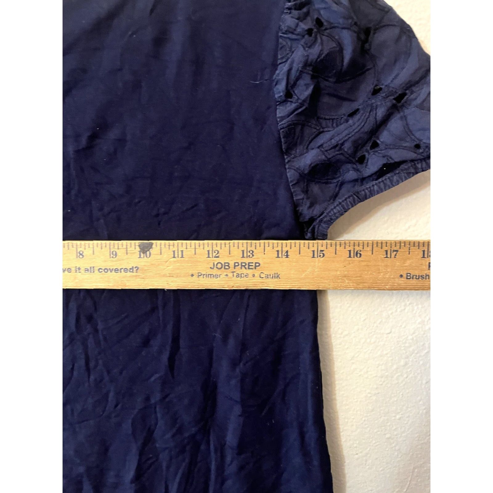 Ann Taylor Ann Taylor Shirt XS Blue Short Sleeve Boat Neck Cotton Womens Regular Size XS Size XS / US 0-2 / IT 36-38 - 5 Thumbnail