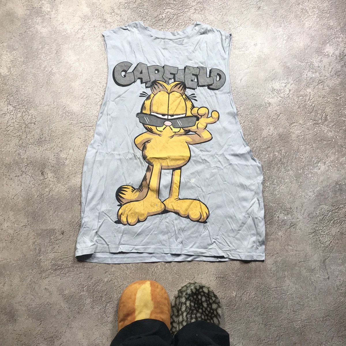 Japanese Brand VINTAGE ADULT GARFIELD FLEX CAT FUNNY TEE Y2K 90s Size US L / EU 52-54 / 3 - 1 Thumbnail