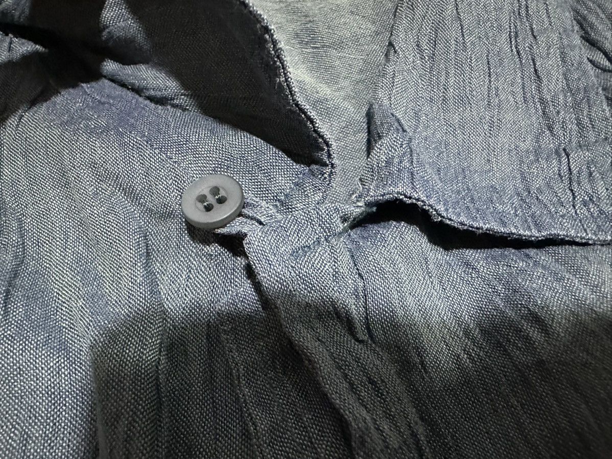Issey Miyake 🔥Vintage Issey Miyake Men Shirt Pleats Wrinkled Iridescent Size US XL / EU 56 / 4 - 6 Thumbnail