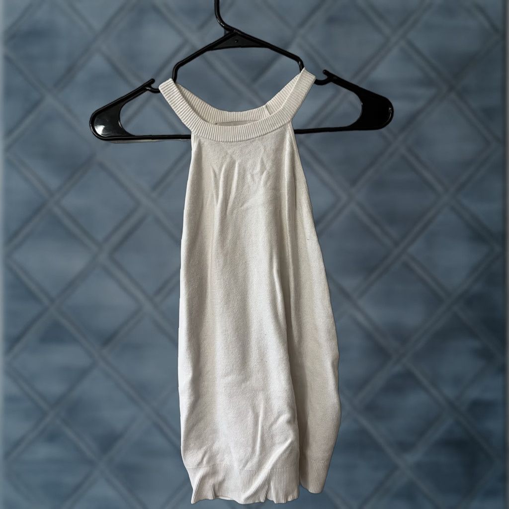 Loft LOFT White Sleeveless Tank Top Basic Casual Women Size Medium Size M / US 6-8 / IT 42-44 - 1 Thumbnail