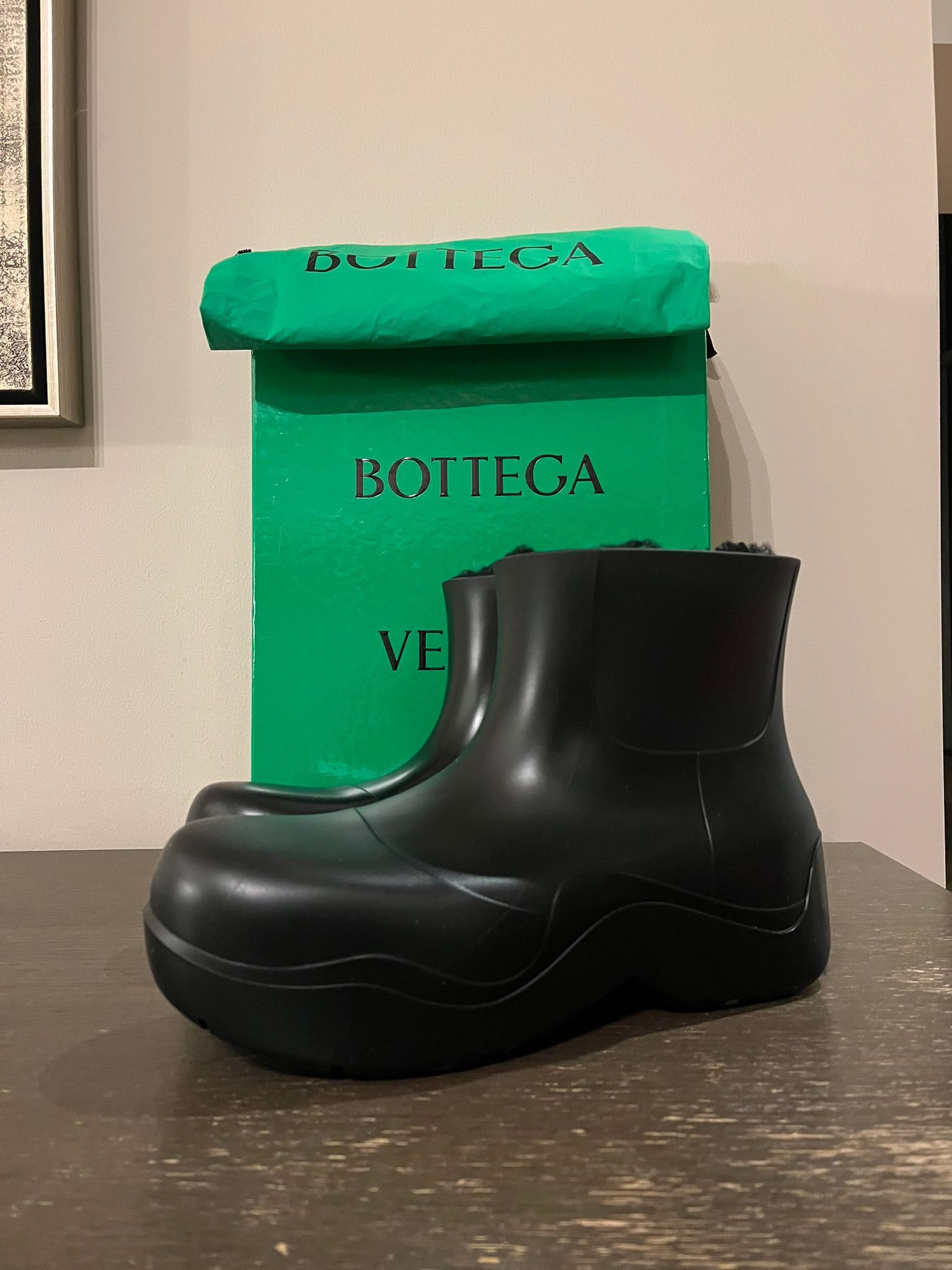 Bottega Veneta o1rshd1 Q:2 / Puddle Boots Cozy Shearling Interior