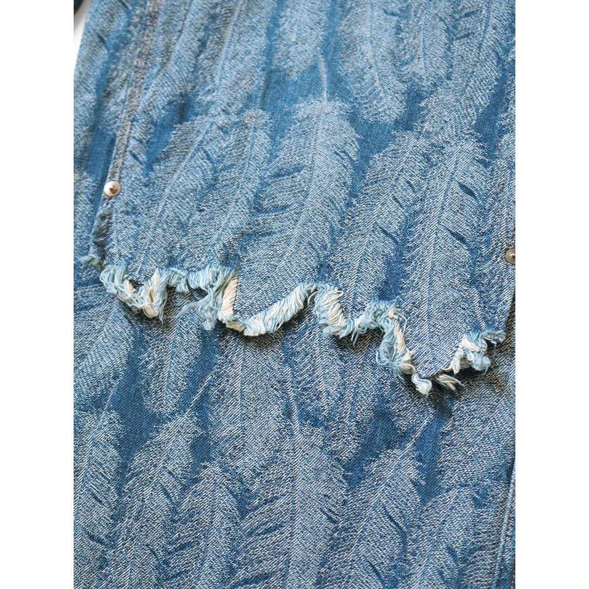 Kapital Kapital 12oz Magpie Denim W Knee Easy Baggy feather Pants s3 Size US 36 / EU 52 - 7 Thumbnail