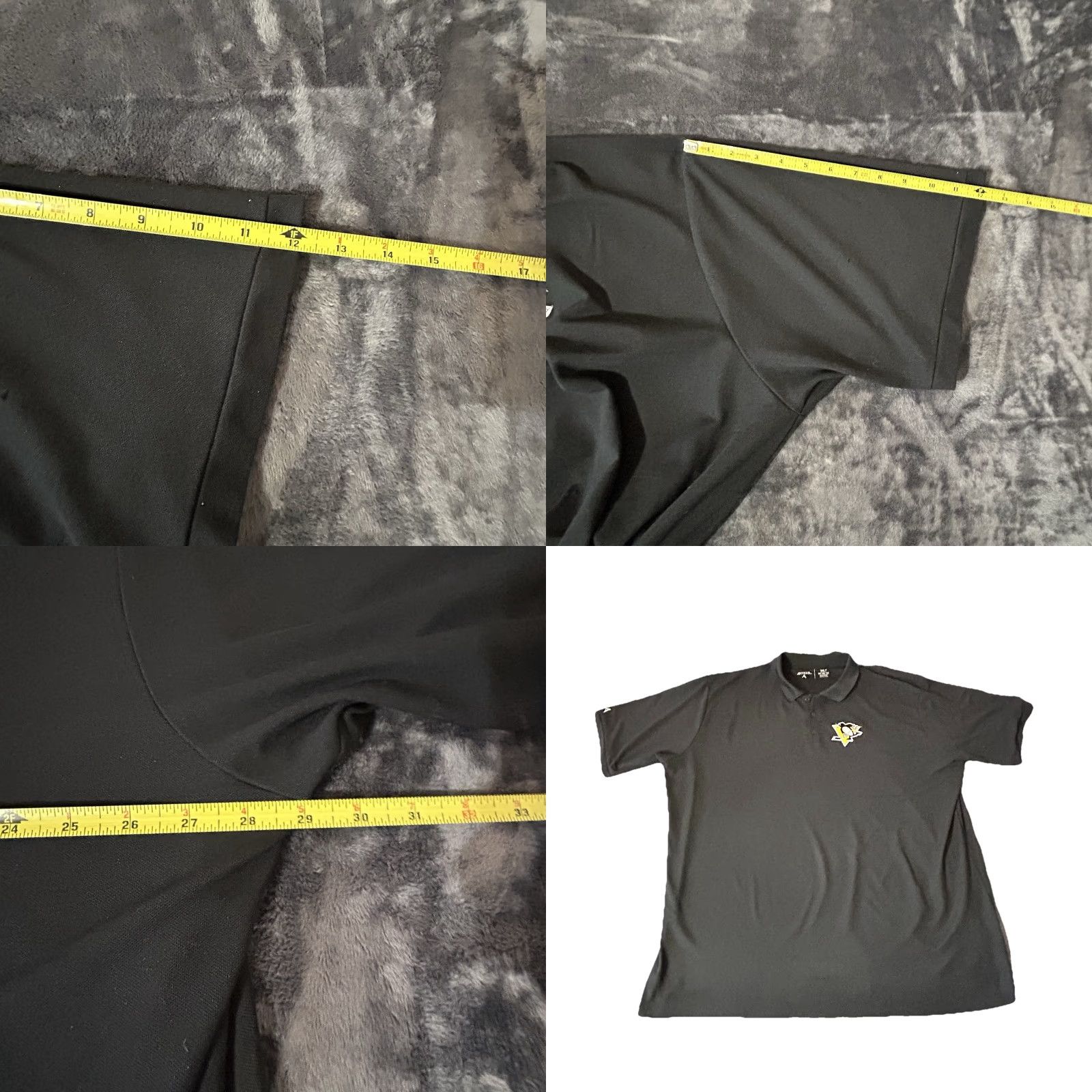 Vintage Pittsburgh Penguins Polo Shirt Men 3XL Black Button Collar Chest Logo Antigua Sports NHL Shirt Size US XXL / EU 58 / 5 - 10 Thumbnail