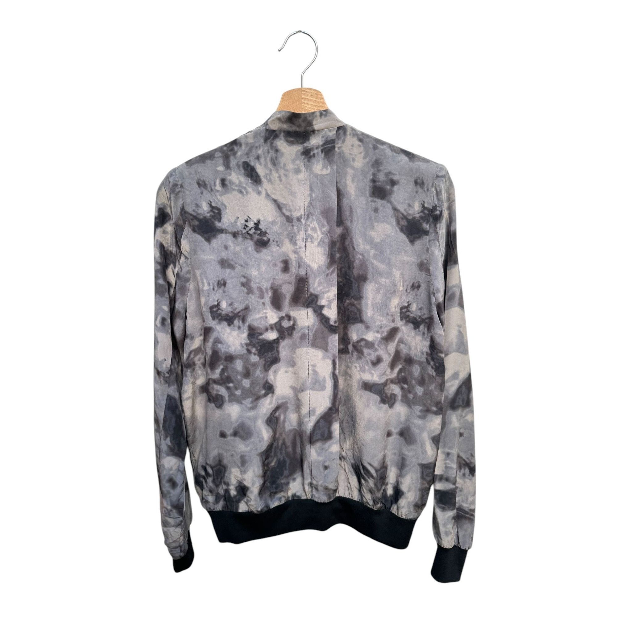 Vintage American Vintage Smoked Grey Silk Jacket Size S Size S / US 4 / IT 40 - 3 Thumbnail