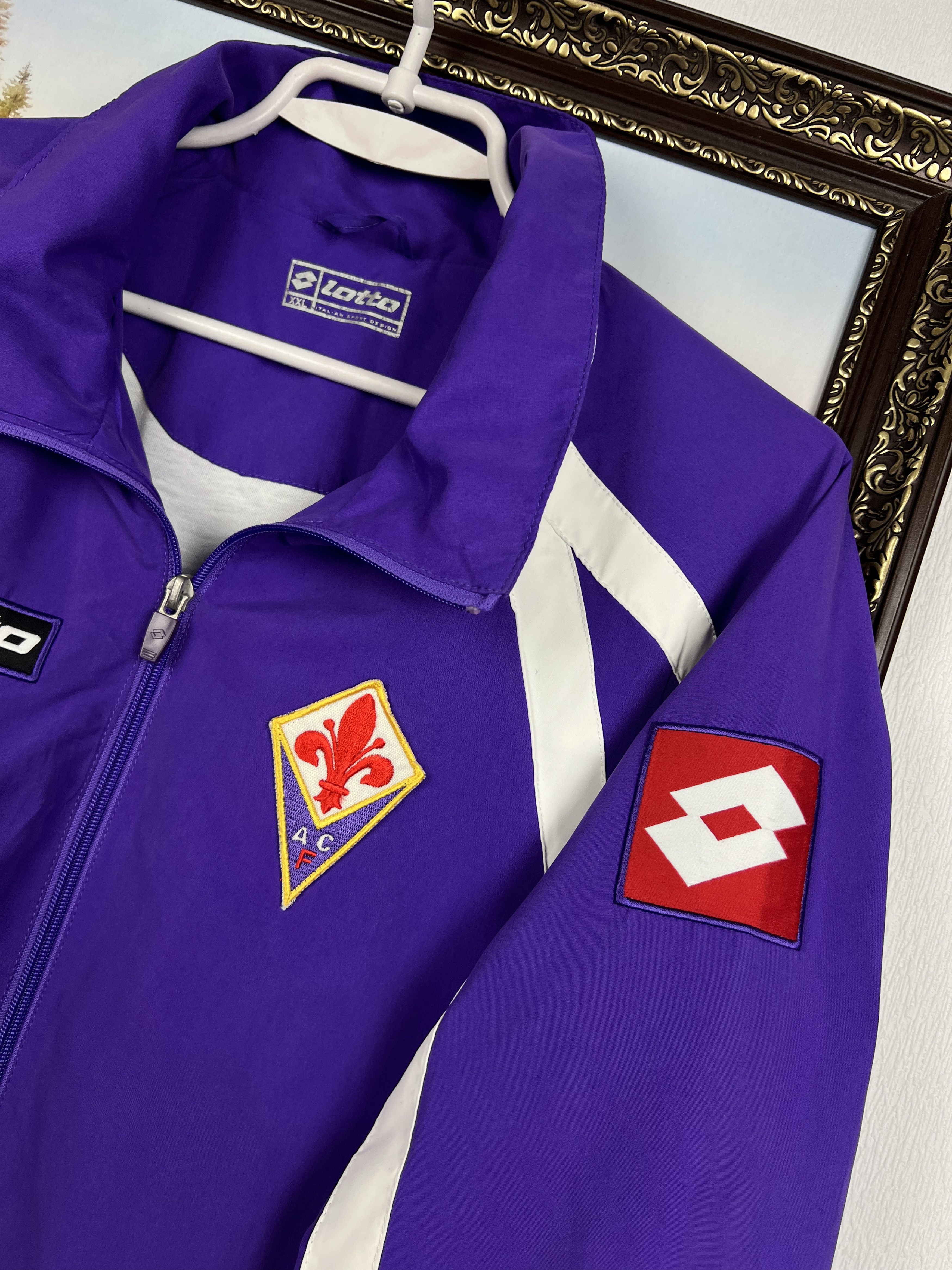 Lotto Sport Fiorentina Football Suit Jacket Pants Set Soccer Rare Size US XXL / EU 58 / 5 - 4 Thumbnail