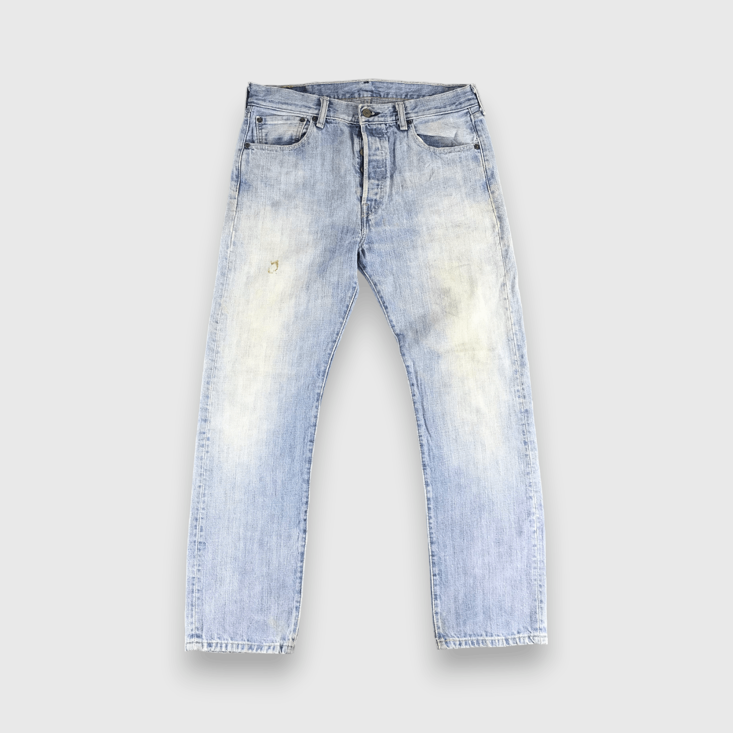 Levi's Levis 501 Jeans Faded Blue Denim -J318 Size US 33 - 1 Thumbnail
