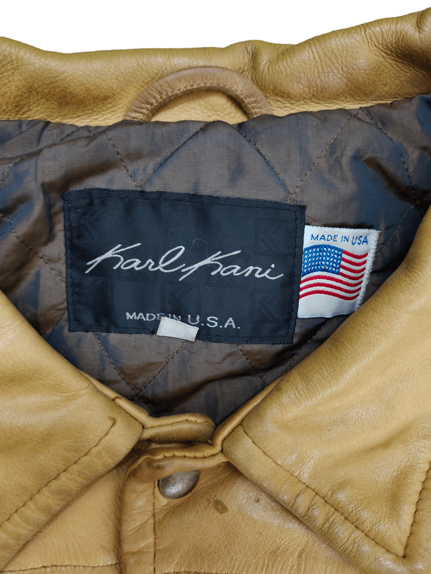Karl Kani 1980s The Art Of Karl Kani Embroidered Baggy Leather Jacket Size US XXL / EU 58 / 5 - 12 Thumbnail