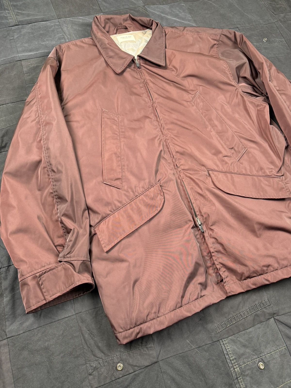 Fear of God Burgundy Rain Jacket Size US L / EU 52-54 / 3 - 2 Thumbnail