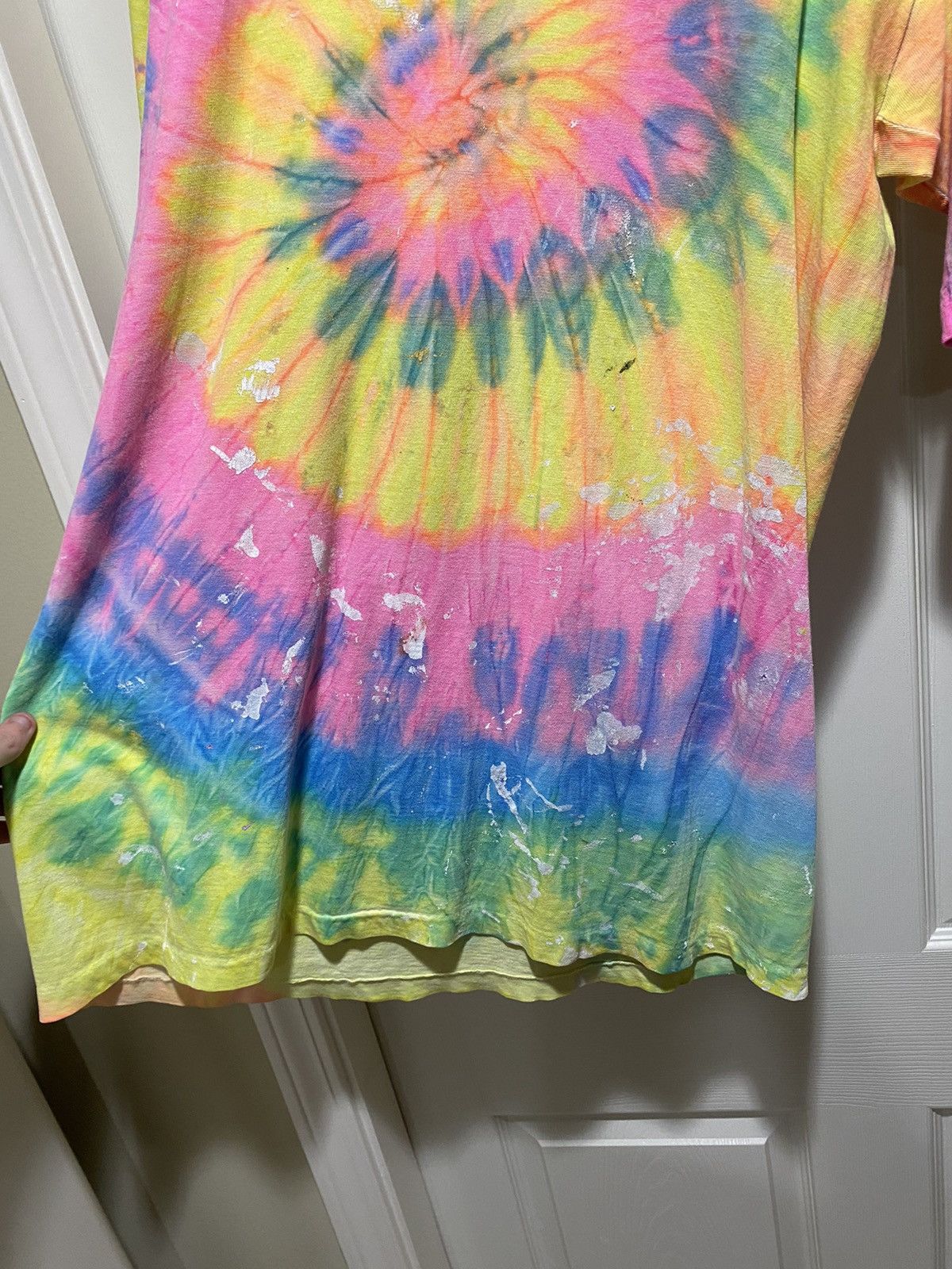 Vintage Vintage 1993 Tie-Dye Paint Splatter Tee Size US XL / EU 56 / 4 - 6 Thumbnail