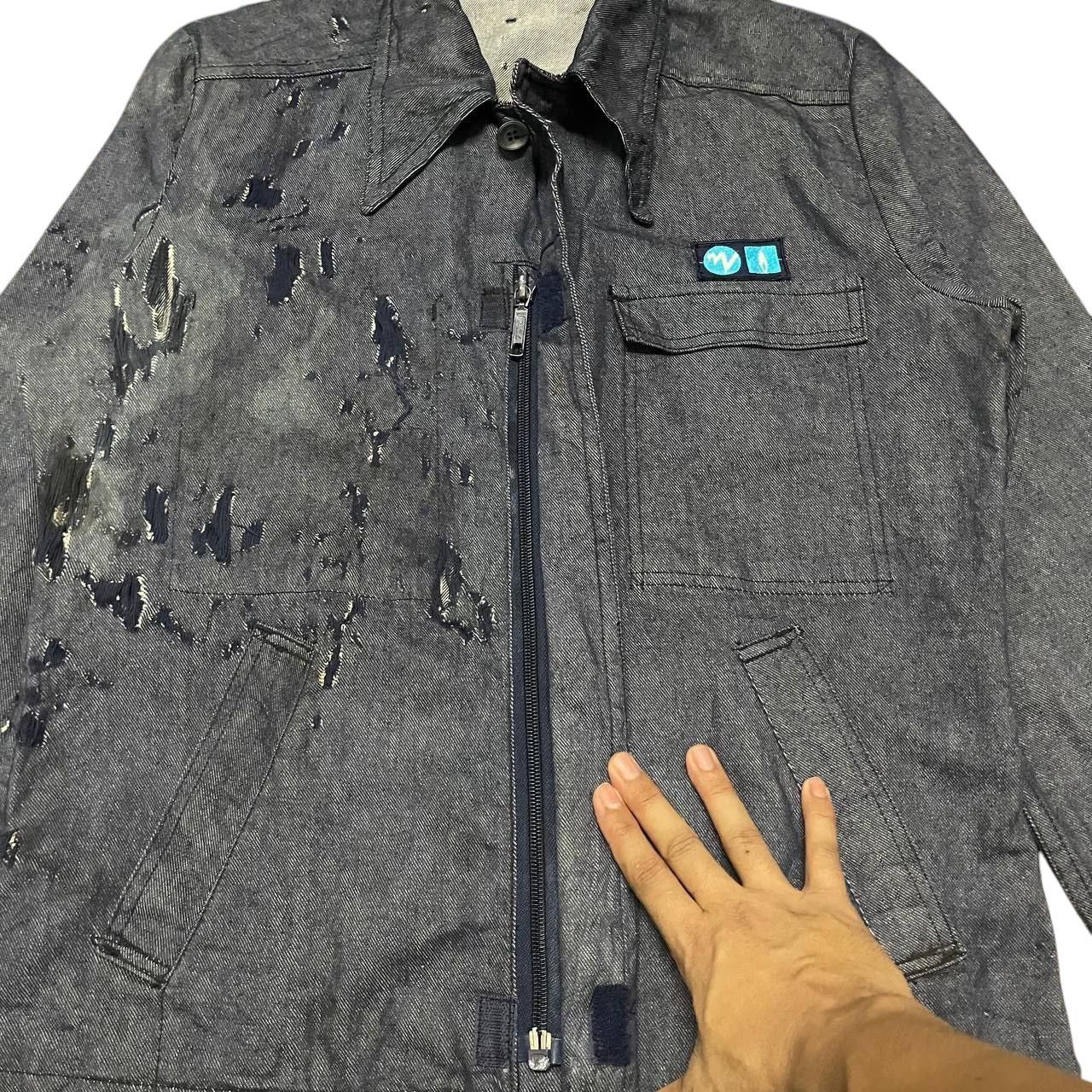 Vintage Vintage Adolphe Lafont Thrashed Denim Jacket Size US S / EU 44-46 / 1 - 9 Thumbnail
