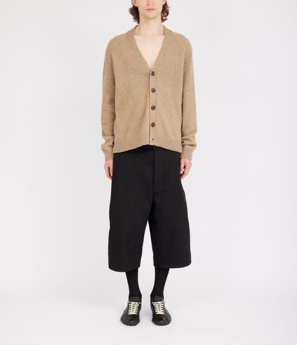 Maison Margiela o1bcso1str0526 Wool & Cotton Piling Cardigan in Beige Size US M / EU 48-50 / 2 - 9 Thumbnail