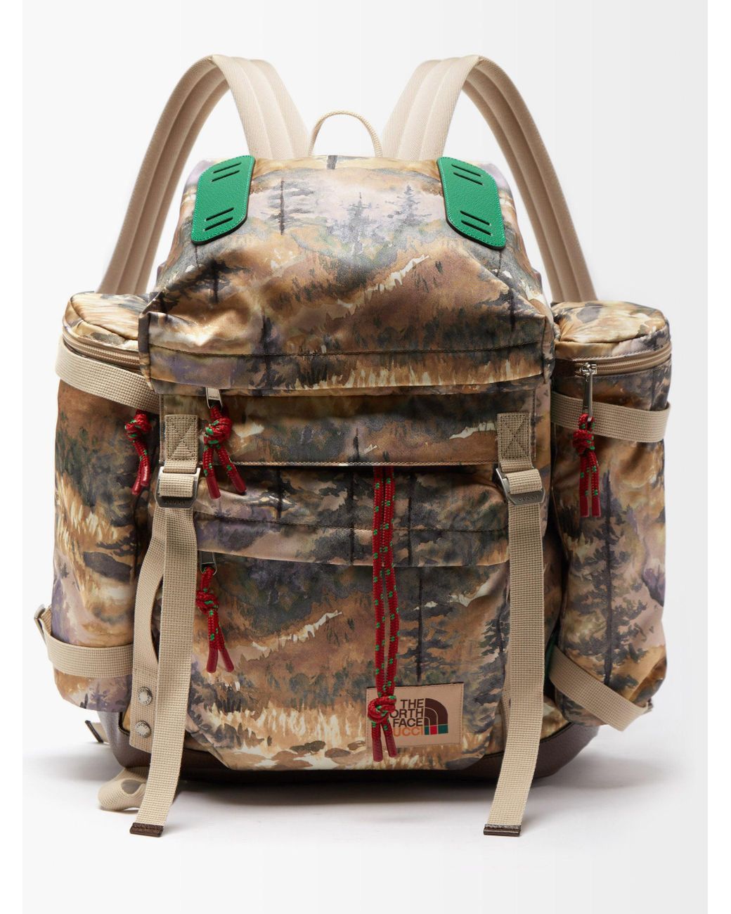 Gucci × The North Face Gucci x North Face Nylon Forest Print Backpack Size ONE SIZE - 1 Thumbnail