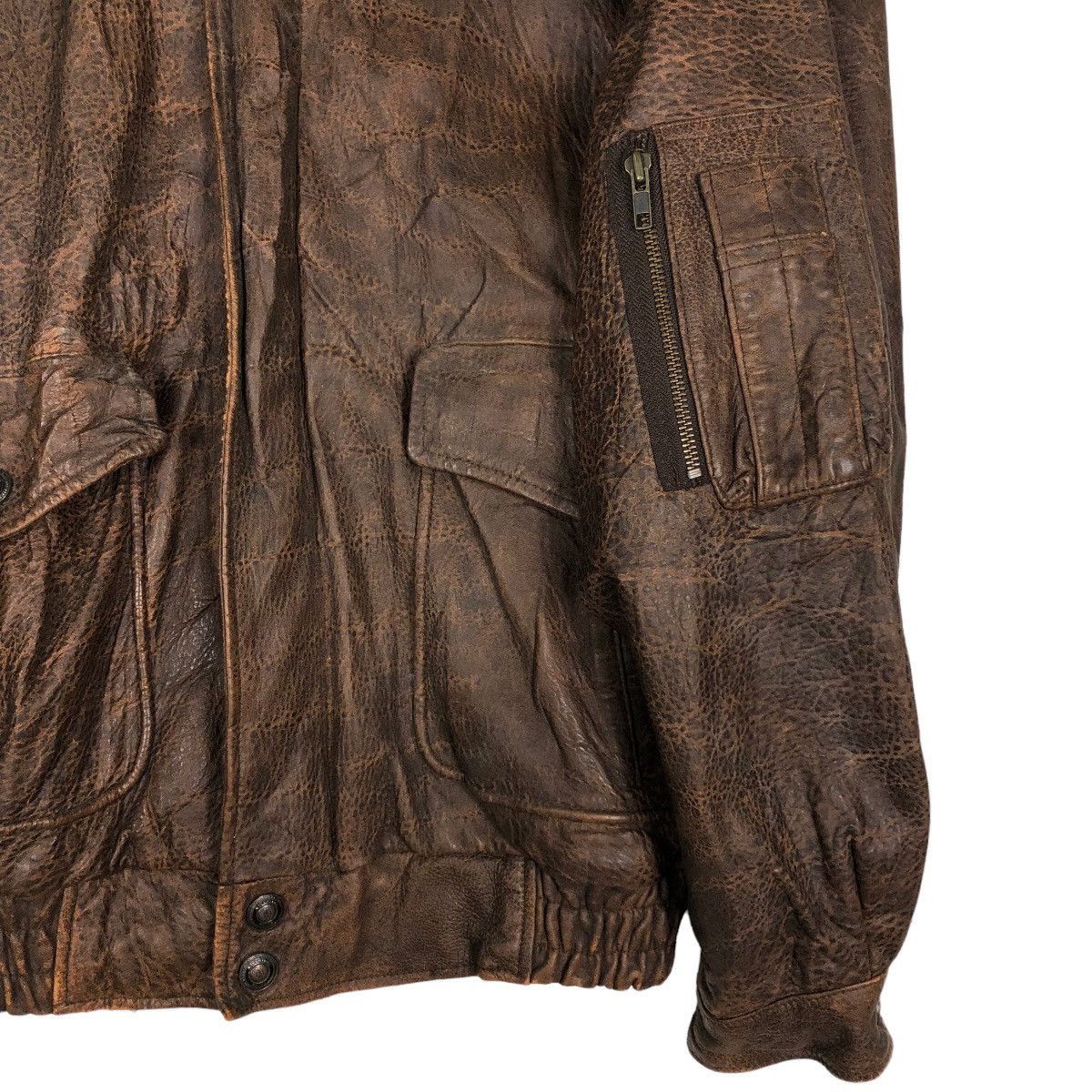 Japanese Brand 🔥Vintage Biker Leather Jacket Bayleaf Anch Issey Miyake Size US M / EU 48-50 / 2 - 5 Thumbnail