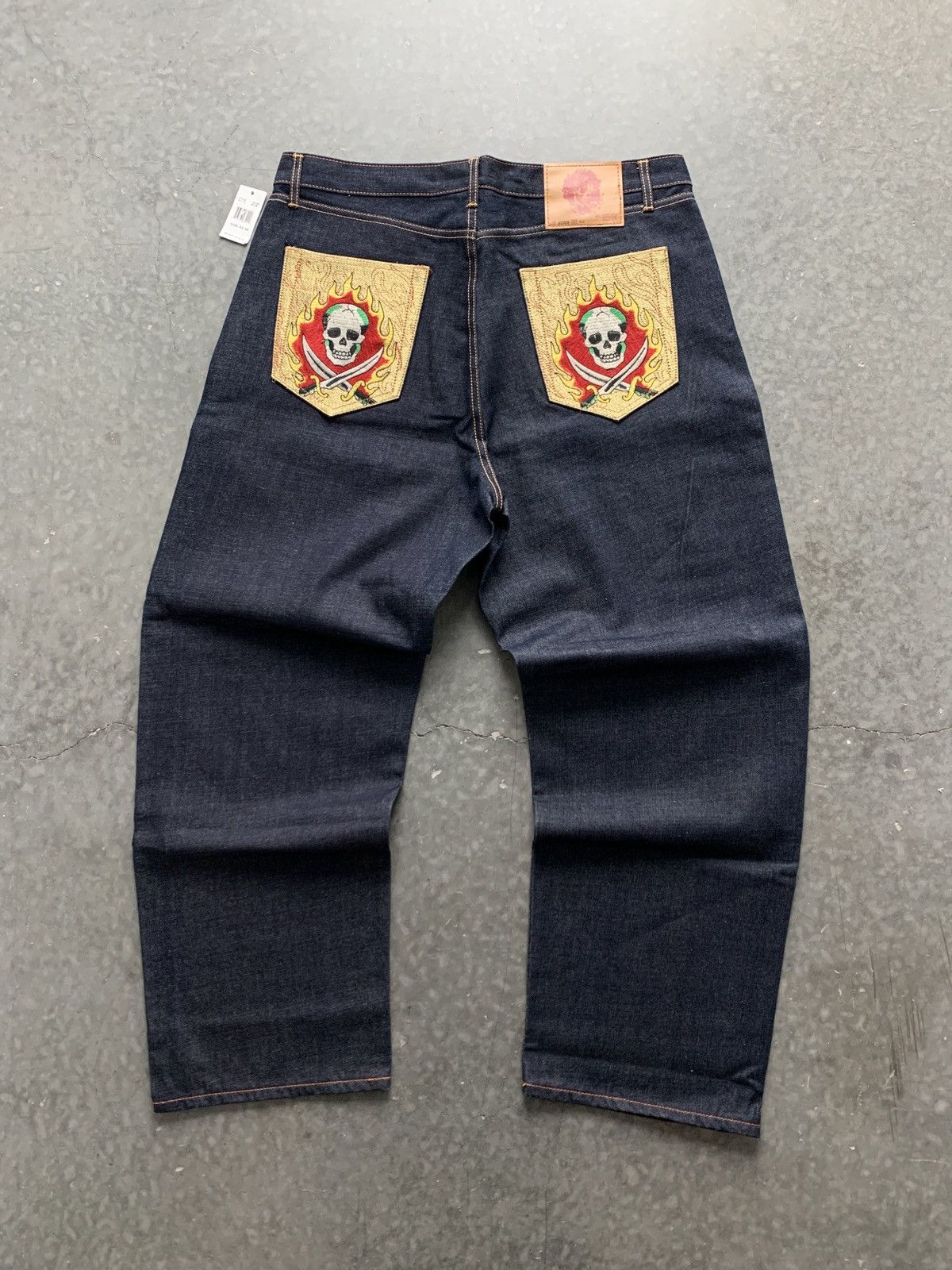 Crazy BNWT Y2K Ed Hardy Jeans Baggy Skater Wide Leg JNCO