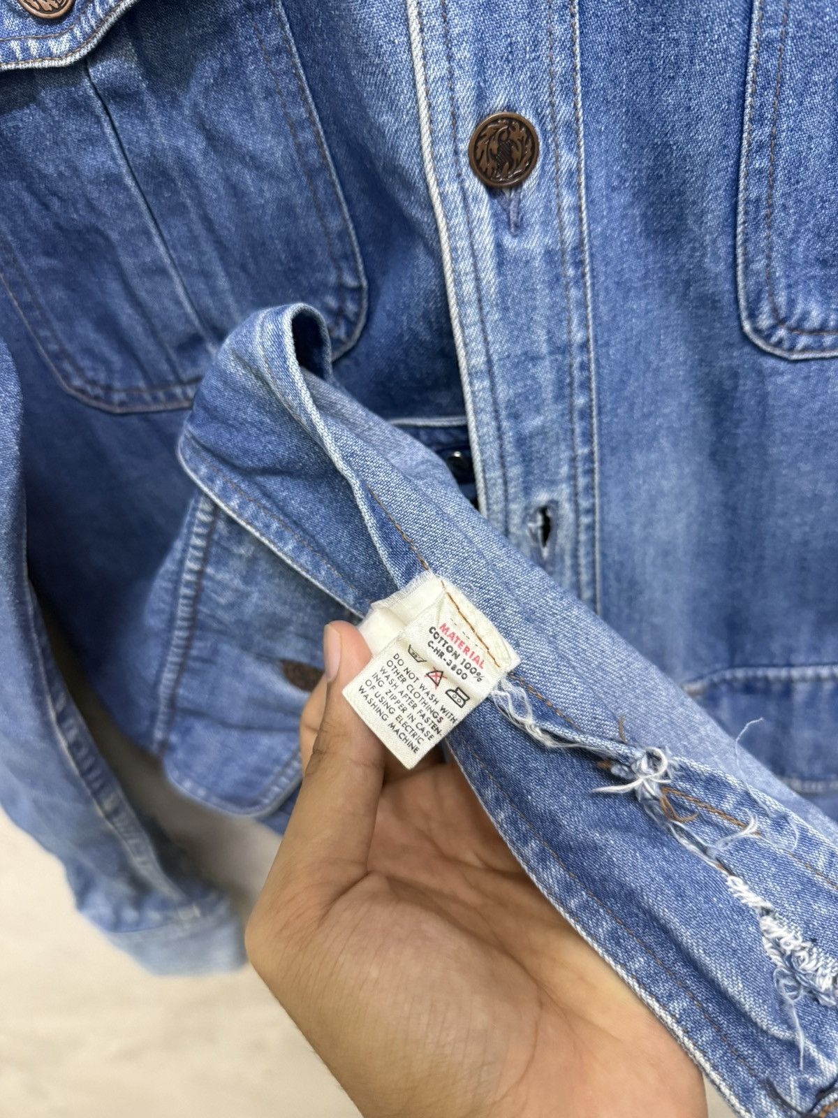 Vintage Vintage Big Yank Blue Denim Jean Trucker Jacket Size US M / EU 48-50 / 2 - 8 Thumbnail