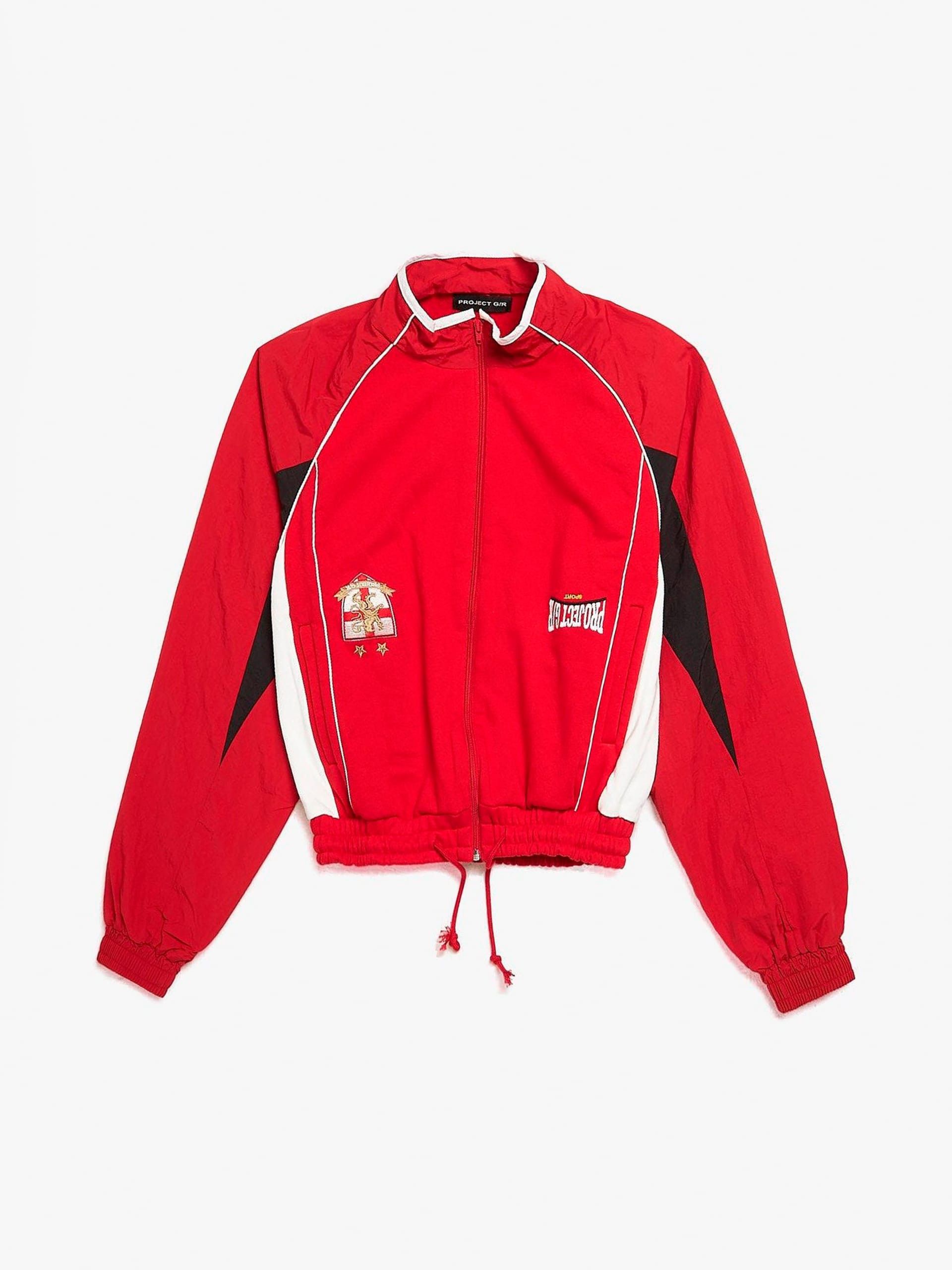 PROJECT G/R Red Reconstructed Hybrid Track Jacket Size US M / EU 48-50 / 2 - 1 Thumbnail