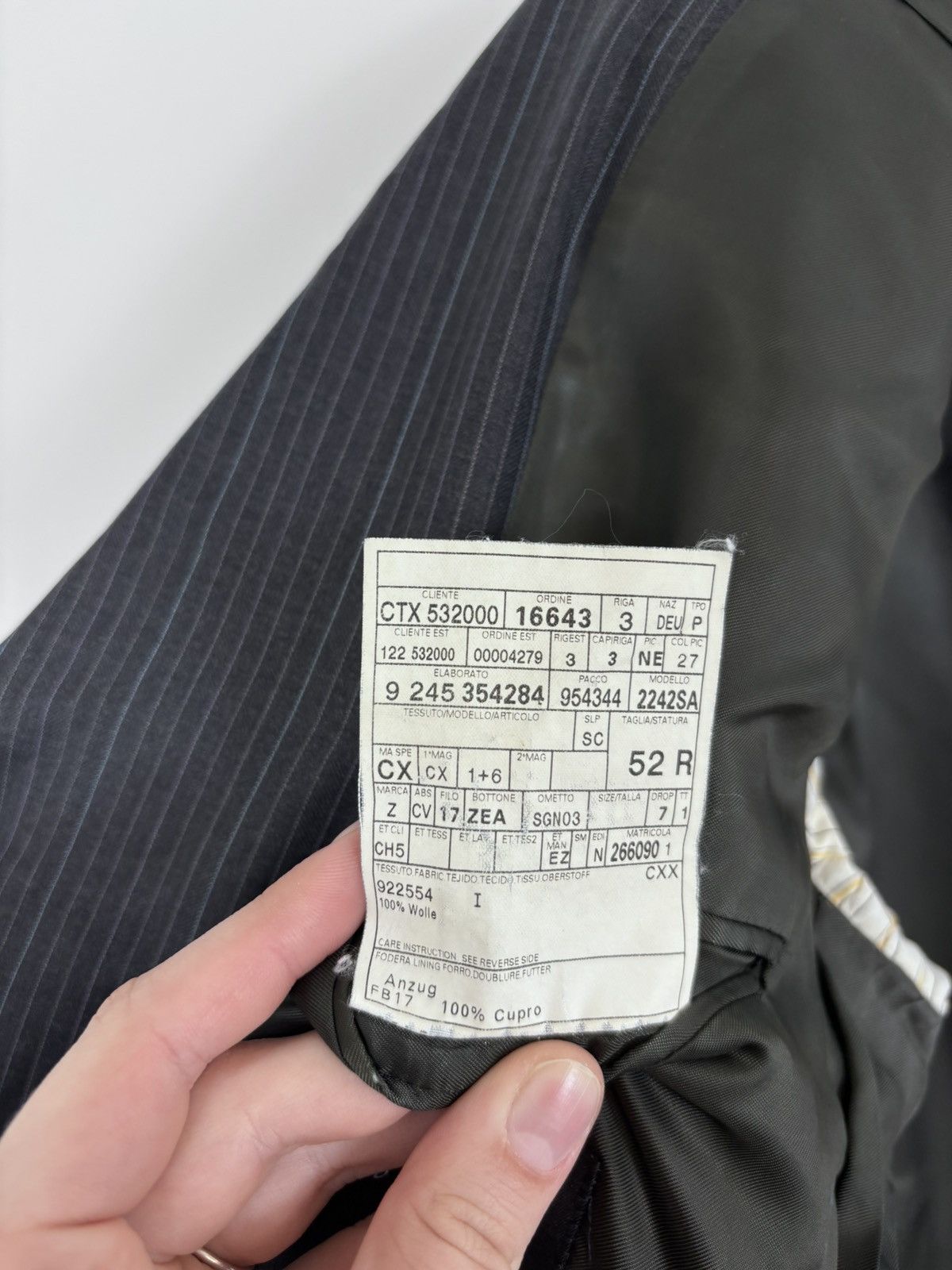Ermenegildo Zegna Ermenegildo Zegna Trofeo Men’s 2-Piece Grey Wool Suit Size 42R - 12 Thumbnail