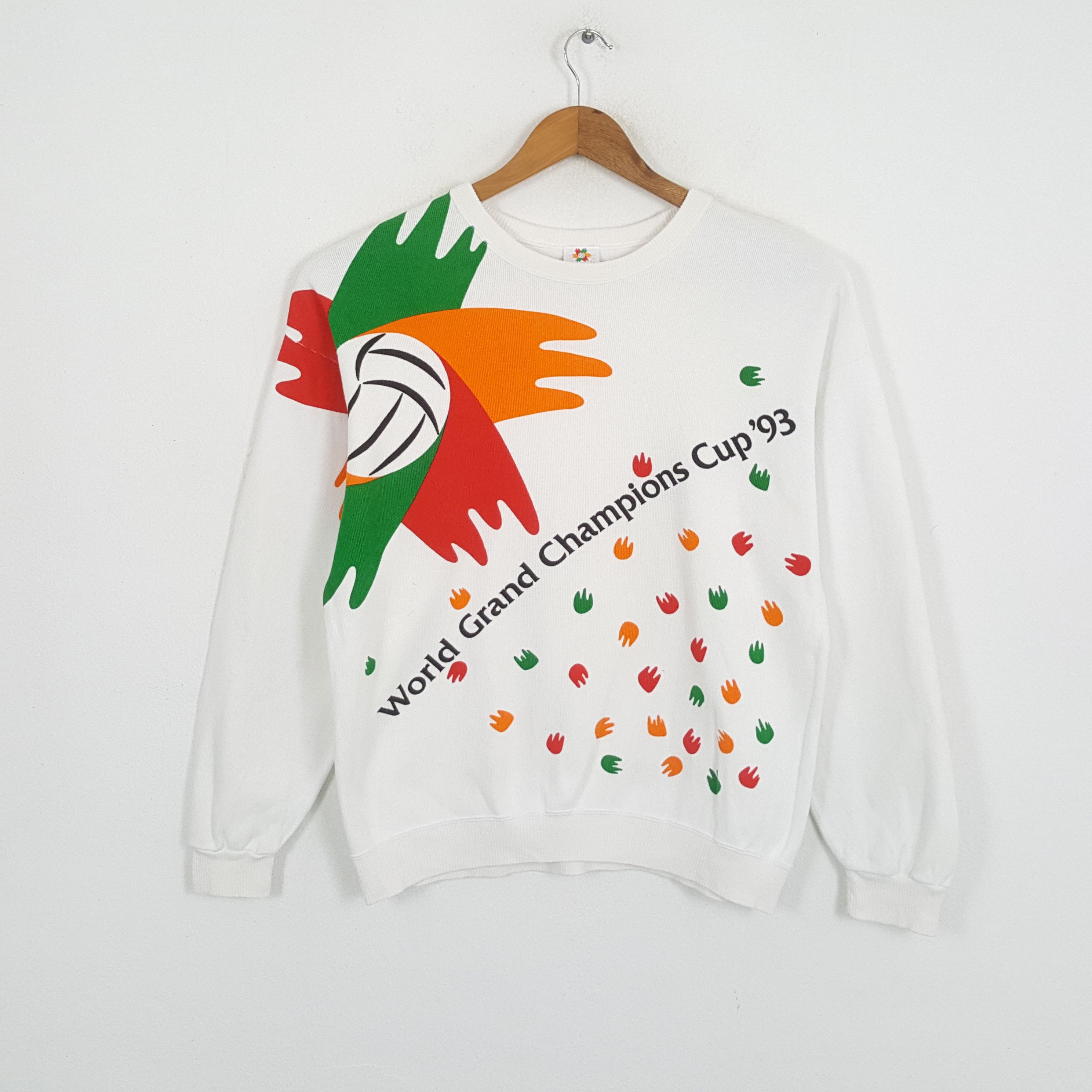 Japanese Brand × Vintage Vintage WORLD GRAND CHAMPION CUP 1993 Promo Swatshirts Size US L / EU 52-54 / 3 - 1 Thumbnail