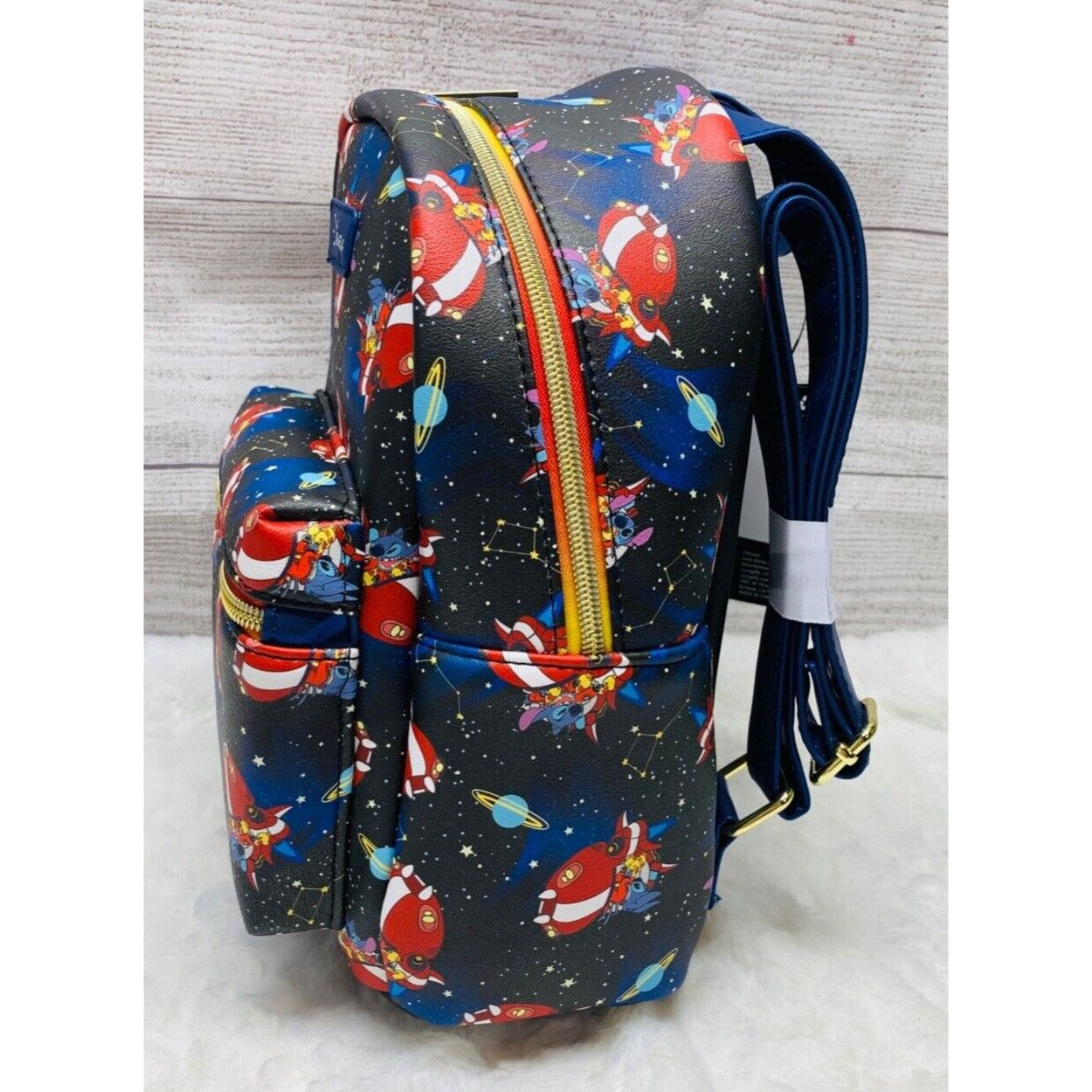 Disney Loungefly Disney Lilo & Stitch Spaceship Rockets All Over Pr Size ONE SIZE - 2 Thumbnail