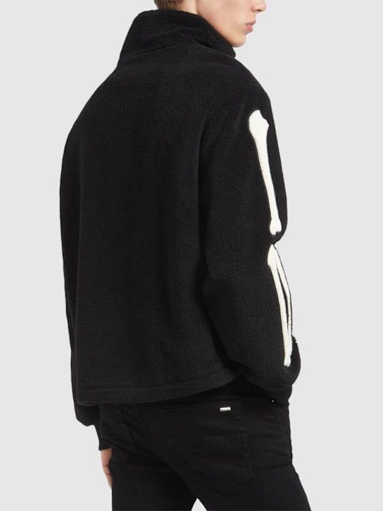 Amiri o1lsvrm0425 Bones teddy jacket in Black Size US XXL / EU 58 / 5 - 4 Thumbnail