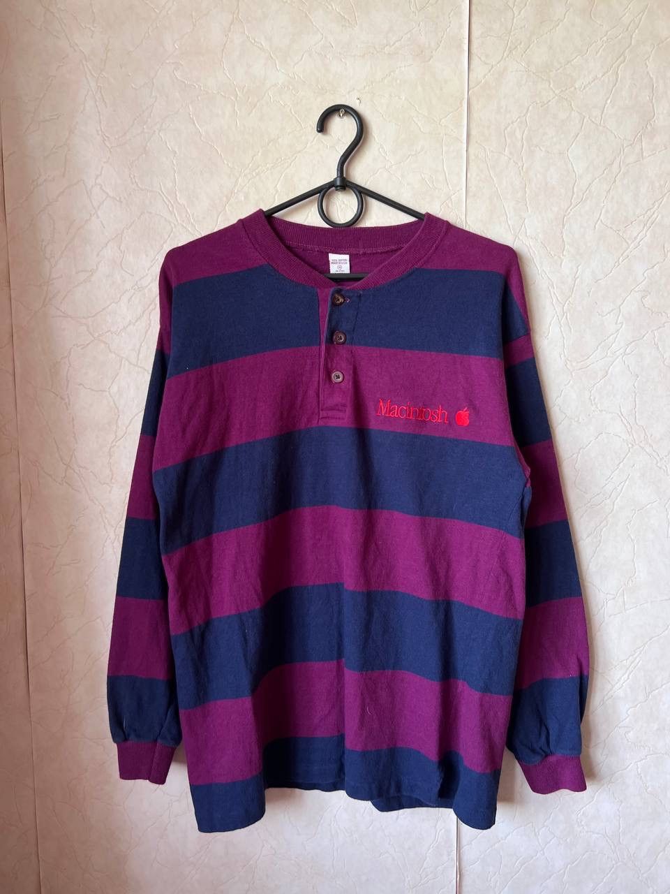 Apple Vintage 1999 Apple Macintosh Computer Sweatshirt Button USA Size US M / EU 48-50 / 2 - 2 Thumbnail