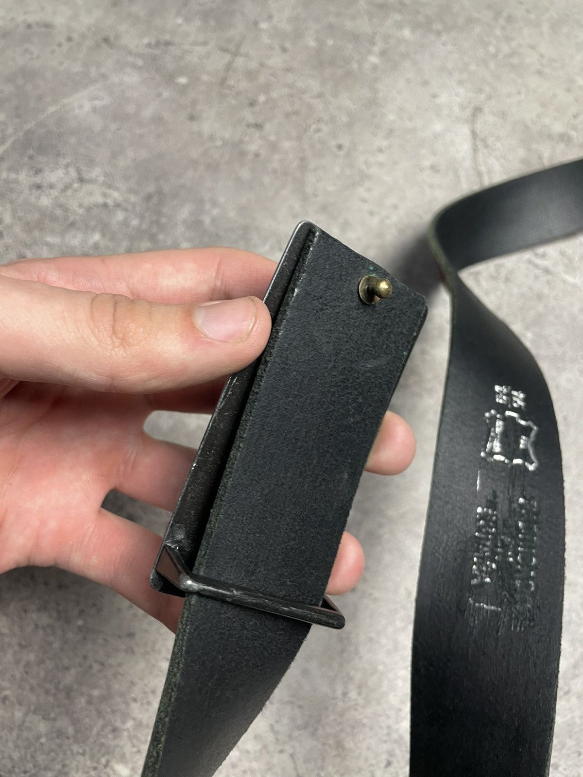 Diesel Vintage Y2K Diesel Belt Leather Metal Logo Japanese Size ONE SIZE - 8 Thumbnail