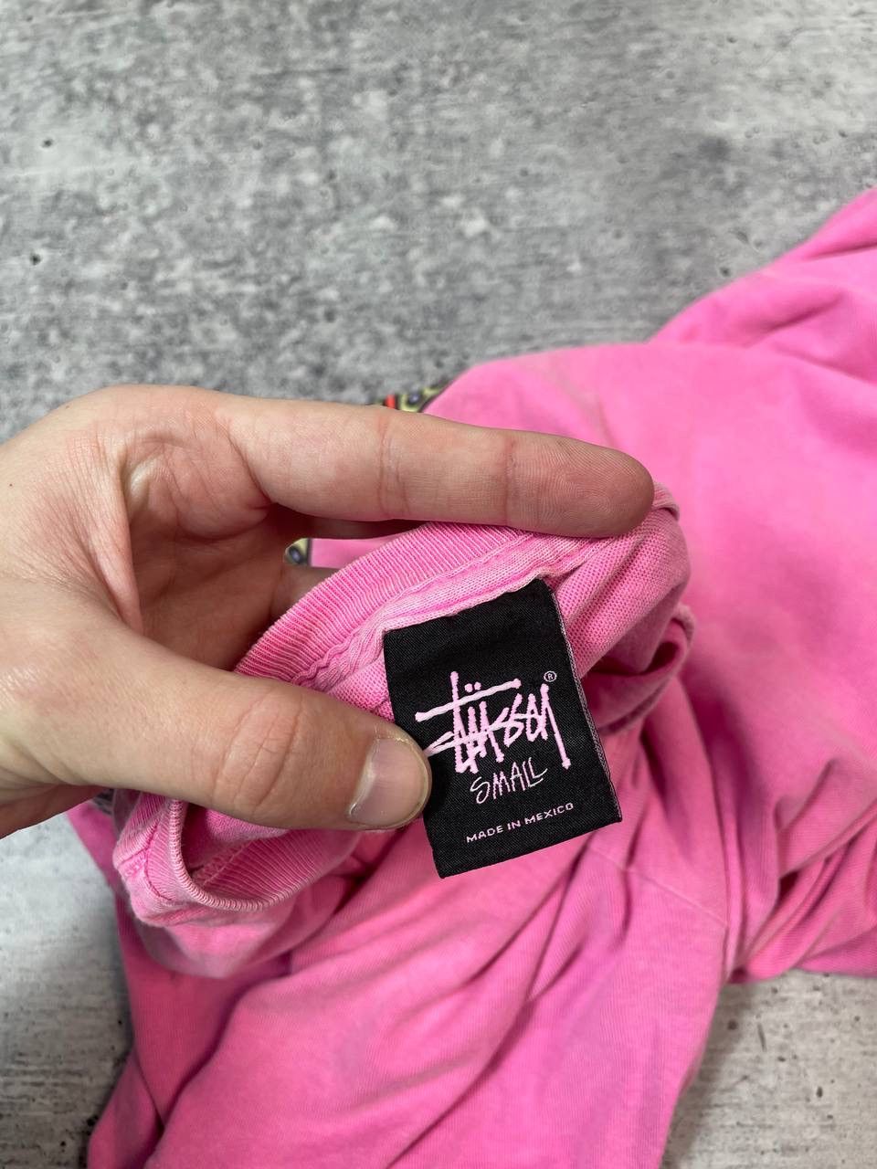 Stussy Vintage Stussy 7 Big Logo Pink Tee T-Shirt Y2K Size US S / EU 44-46 / 1 - 9 Thumbnail