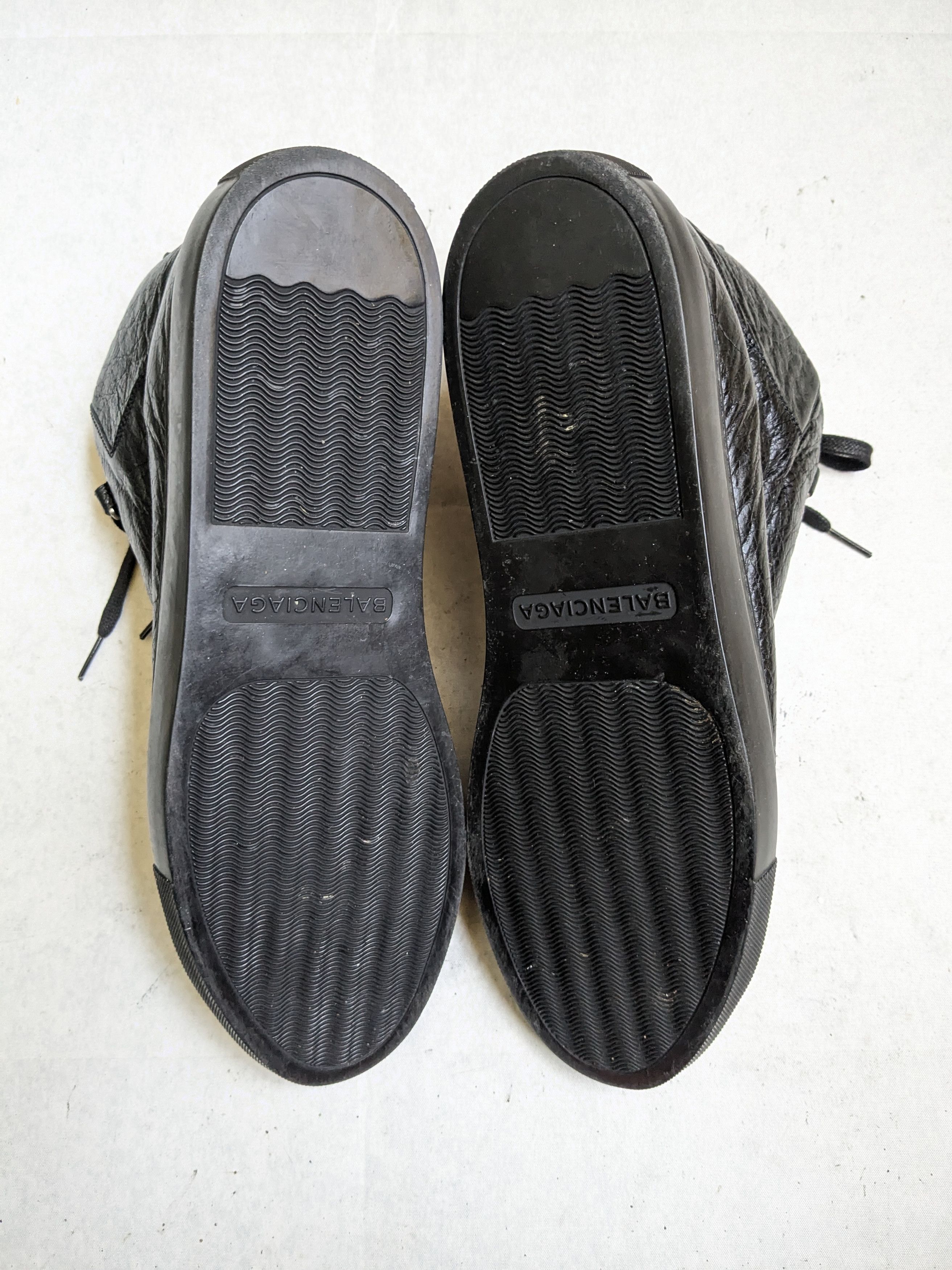 Balenciaga Balenciaga Arena Sneakers Black 12 45 High Tops Leather Size US 13 / EU 46 - 12 Thumbnail