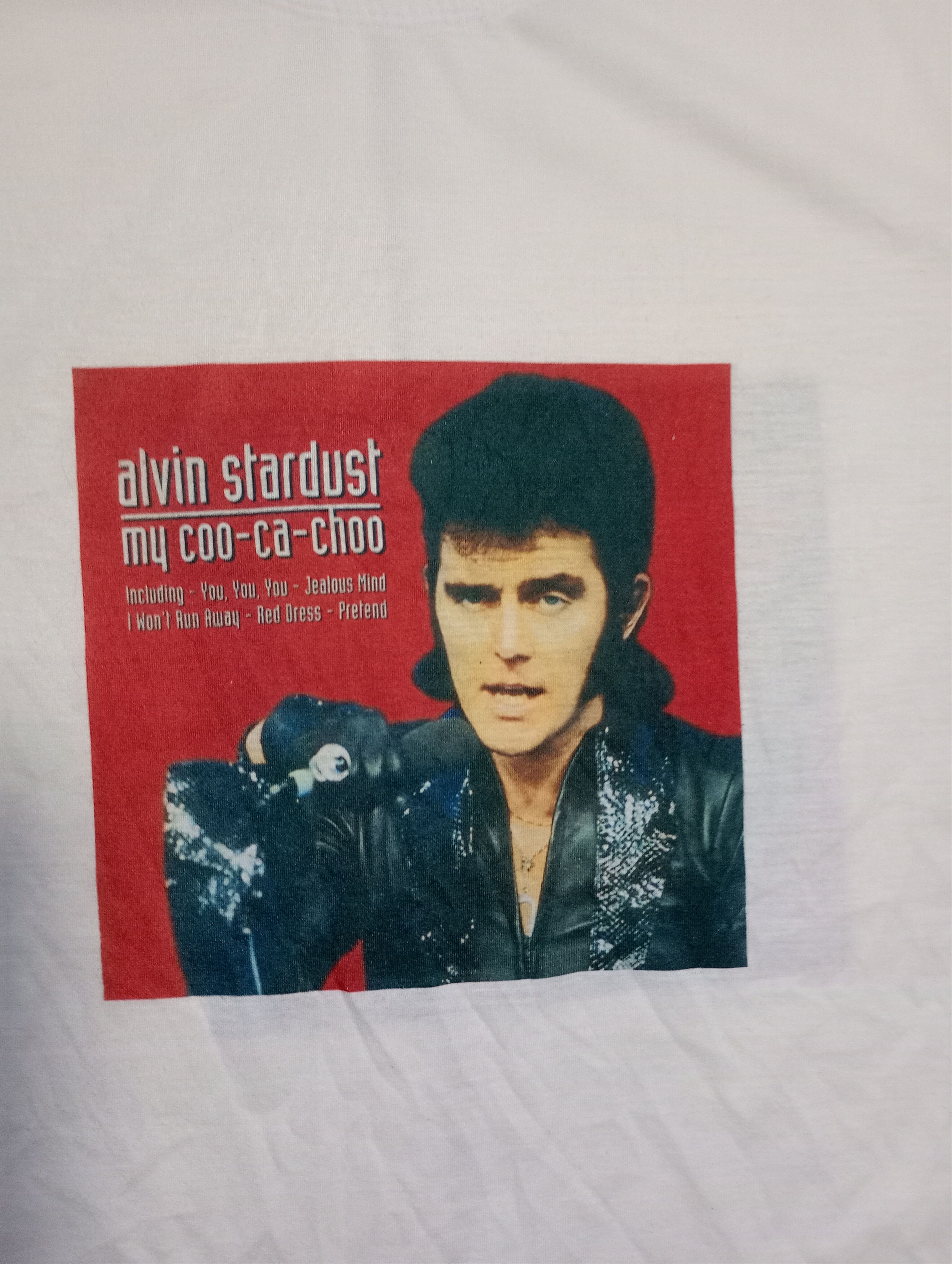 Band Tees Alvin Stardust My Coo-Ca-Choo T-Shirt Vintage Size US XL / EU 56 / 4 - 4 Thumbnail