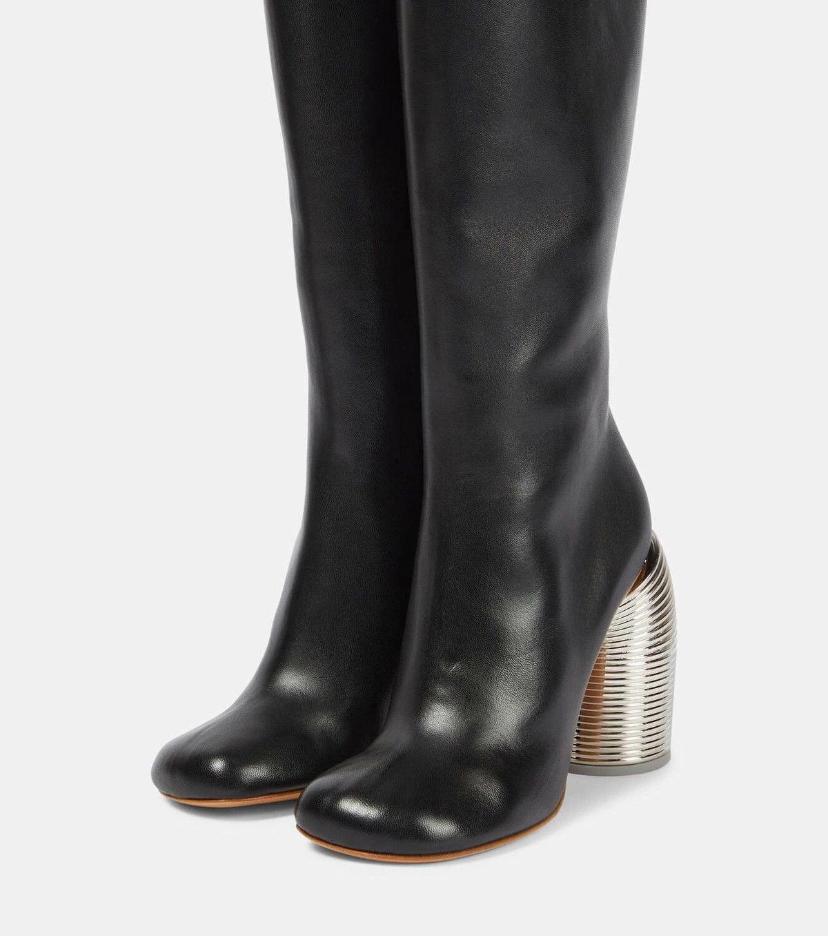 Off-White o1y1225 Leather Boots in Black Size US 6 / IT 36 - 3 Thumbnail