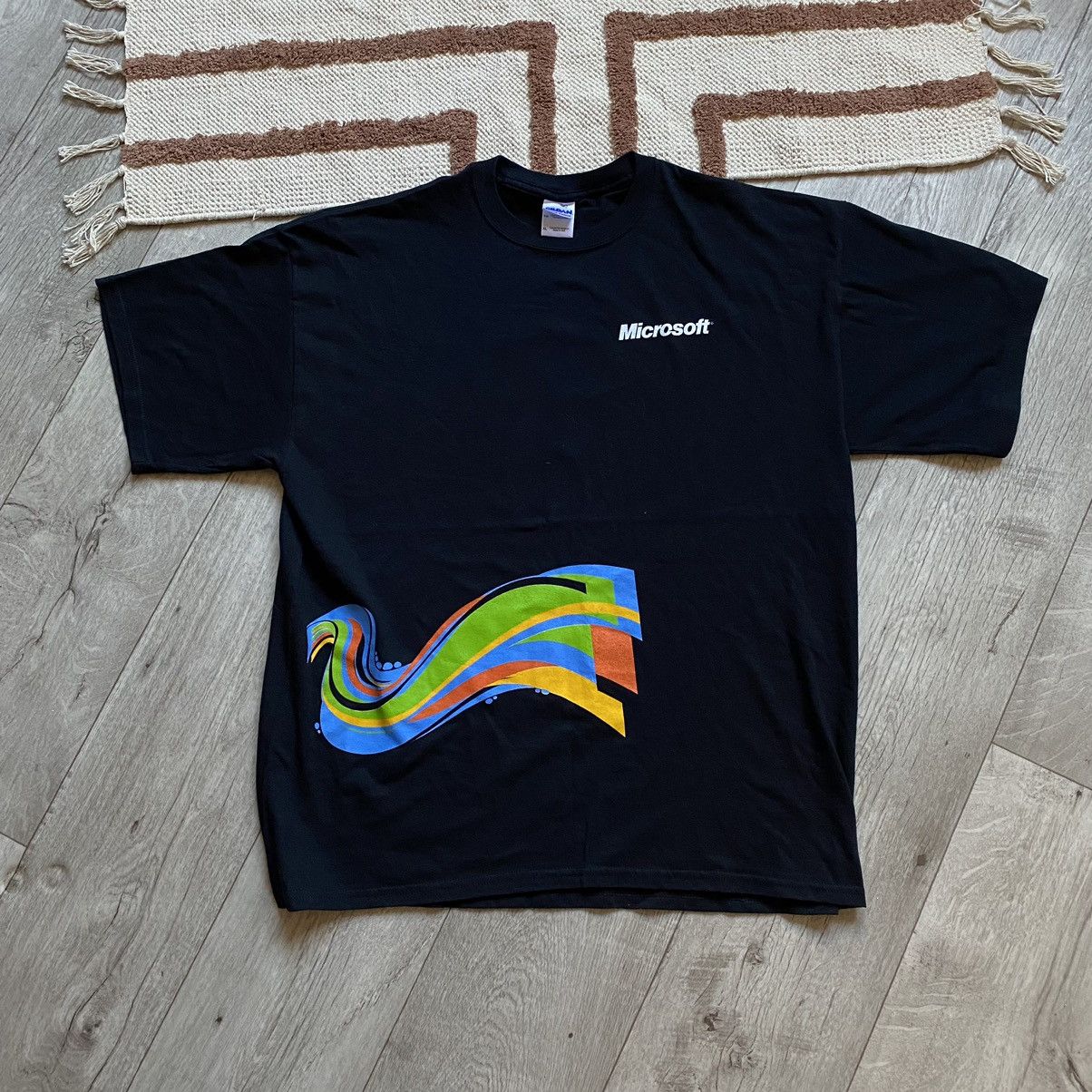 Microsoft AMAZING MICROSOFT BIG LOGO LAUNCH 2010 T SHIRT Size US XL / EU 56 / 4 - 1 Thumbnail