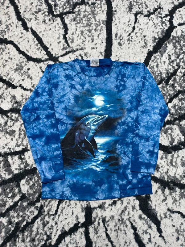 Other Vintage Longsleeve Delfin T-shirt, blue, S Size US S / EU 44-46 / 1 - 1 Thumbnail