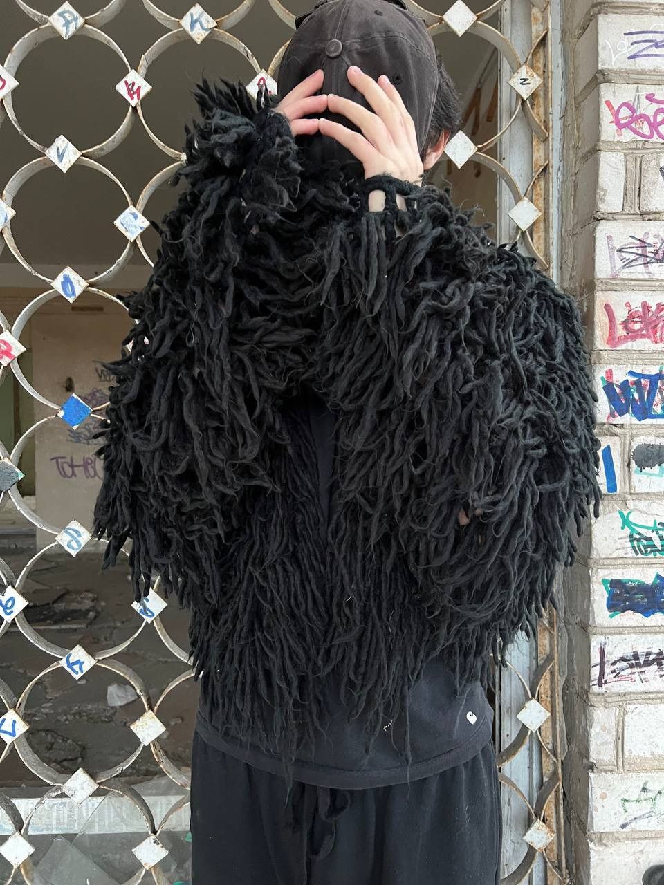 Japanese Brand × Vintage Vintage Opium Fuzzy Fur Owens Carti Style Bomber Avantgarde Size US M / EU 48-50 / 2 - 3 Thumbnail