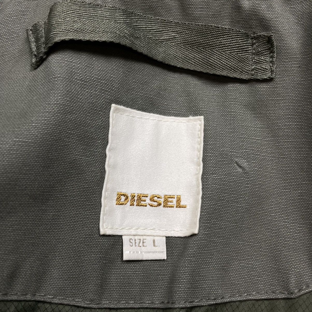 Diesel × Vintage Vintage Diesel military jacket Green coats y2k Size US L / EU 52-54 / 3 - 13 Thumbnail