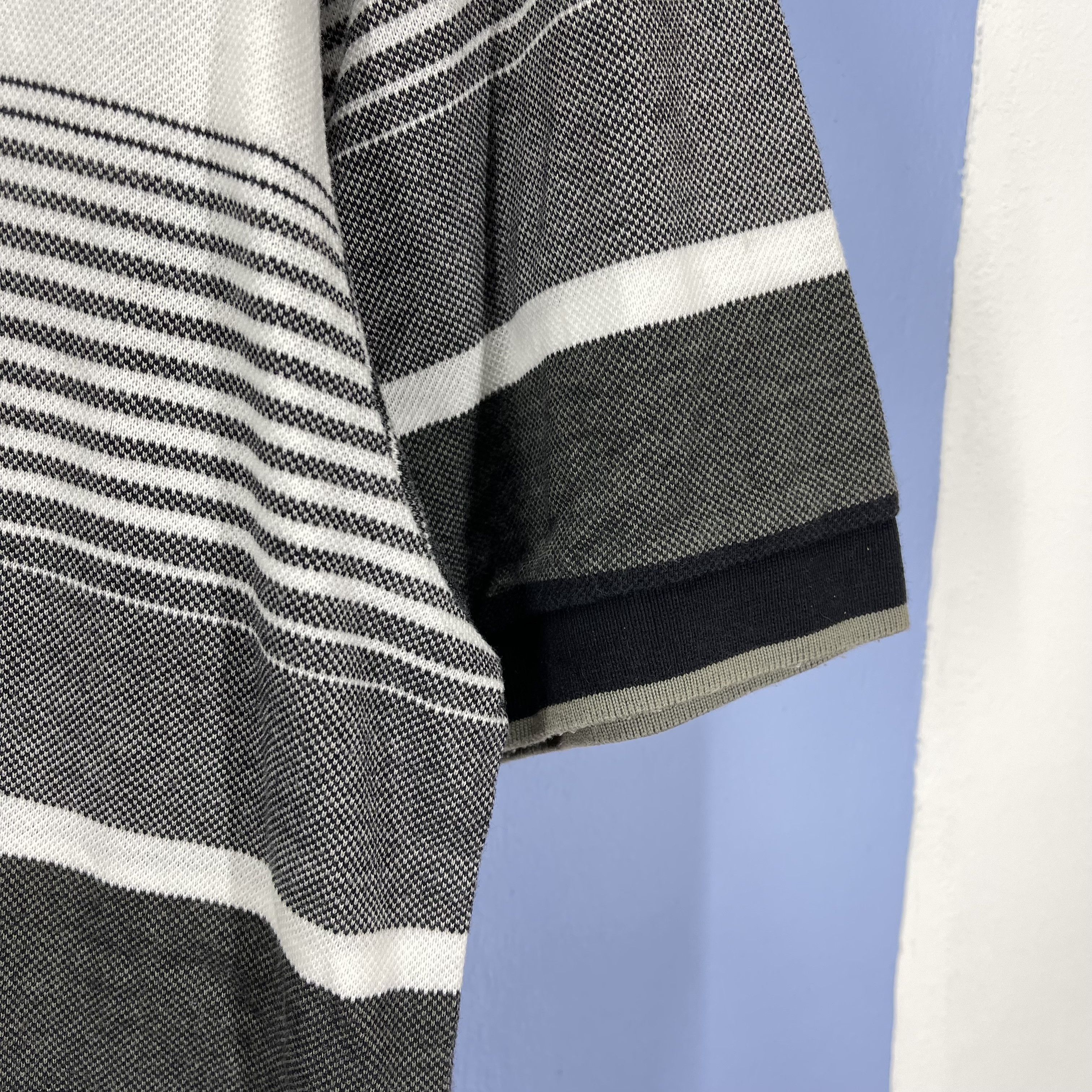 Gianni Valentino GIANNI VALENTINO Stripe Polo T Shirt #1092/AM Size US L / EU 52-54 / 3 - 5 Thumbnail