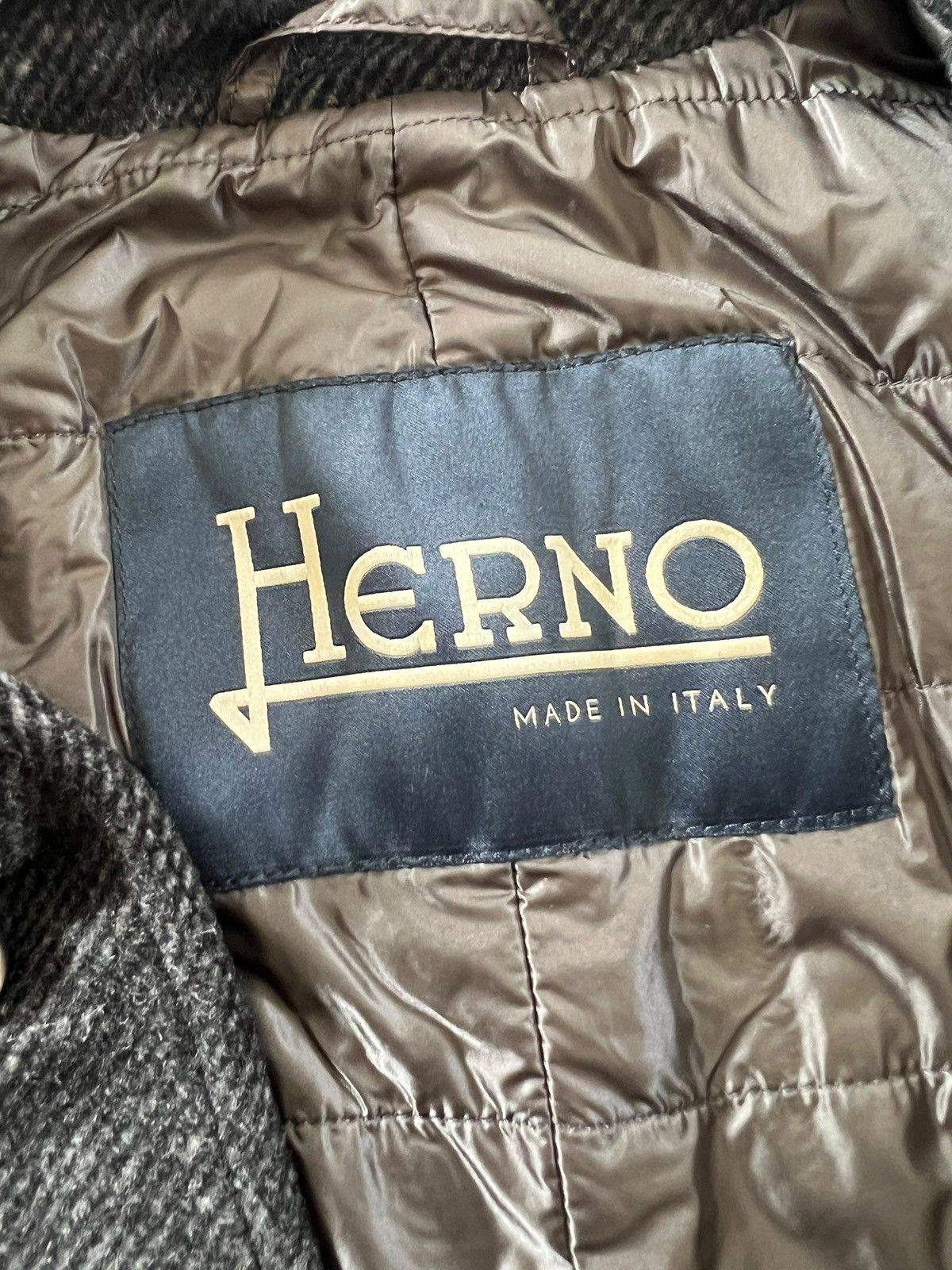 Herno Herno Puffer Lining Wool Long Coat Size US L / EU 52-54 / 3 - 11 Thumbnail