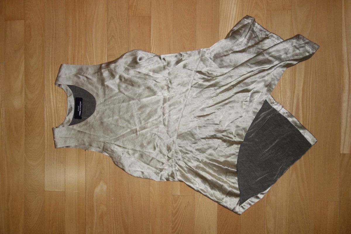 Comme des Garcons Comme des Garçons Asymmetry Cut Velvet Sleeveless Top Size M / US 6-8 / IT 42-44 - 3 Thumbnail