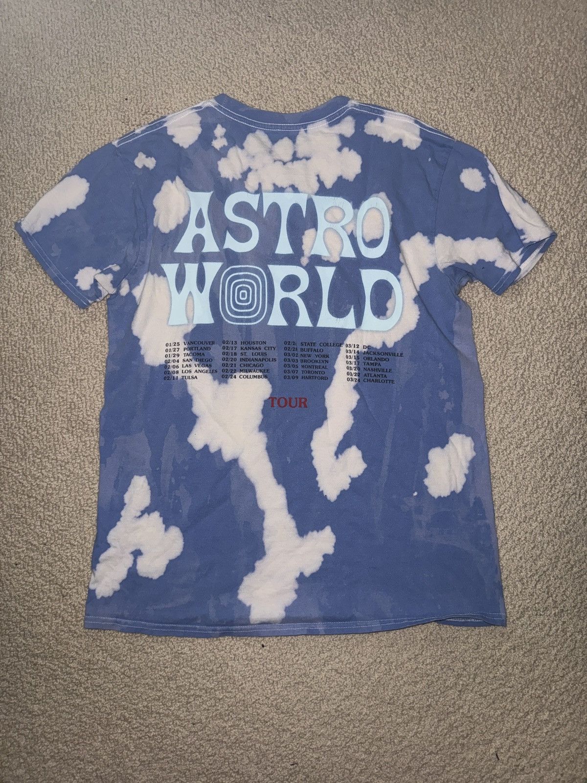 Travis Scott Astroworld Tour Astronaut Tee Size US M / EU 48-50 / 2 - 2 Thumbnail