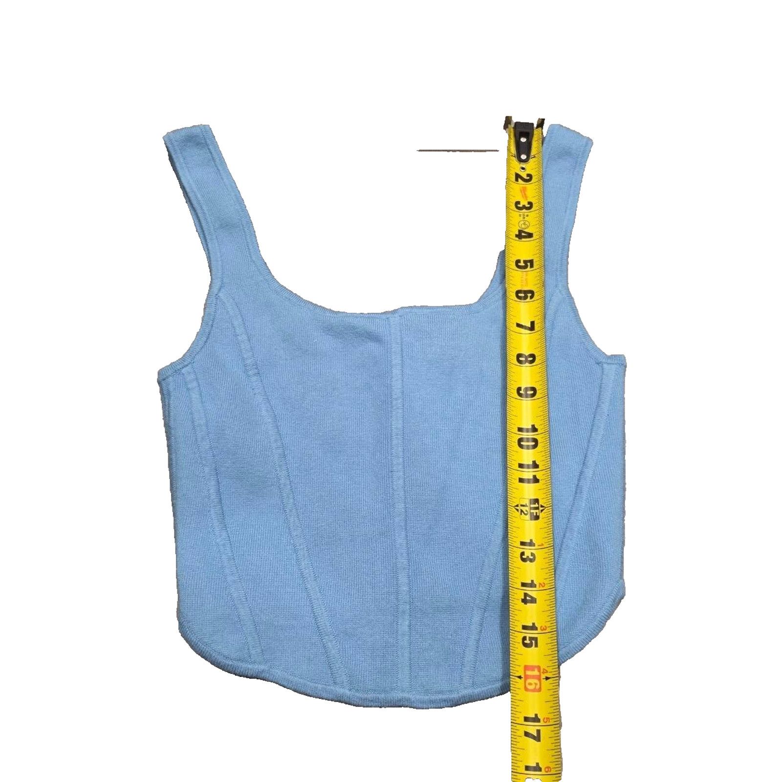& Other Stories Aritizia Wilfrede Top Y2K Blue Medium A003334 Size M / US 6-8 / IT 42-44 - 4 Thumbnail